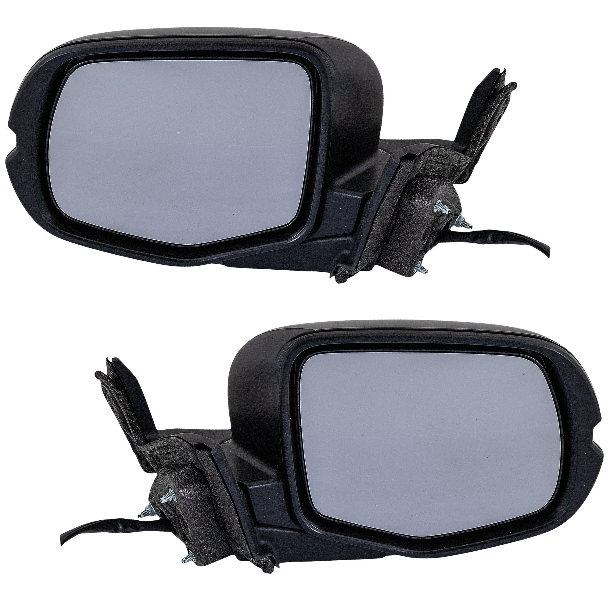 Replacement Mirror Pair/Set for Honda Pilot 2019-2022 and Passport 2019-2023, Right (Passenger) and Left (Driver), Power, Manual Folding, Heated, Paintable, with Memory and Signal Light, Excluding Camera, Fits EX-L/Ridgeline and EX-L/Special Edition Models