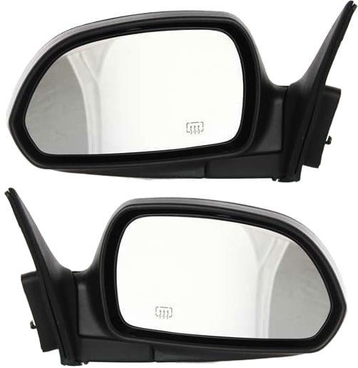 Power Heated Manual Folding Mirror Pair/Set for 2001-2006 Hyundai Elantra Sedan (GLS/GT Models)/Hatchback, Right (Passenger) and Left (Driver), Paintable Replacement