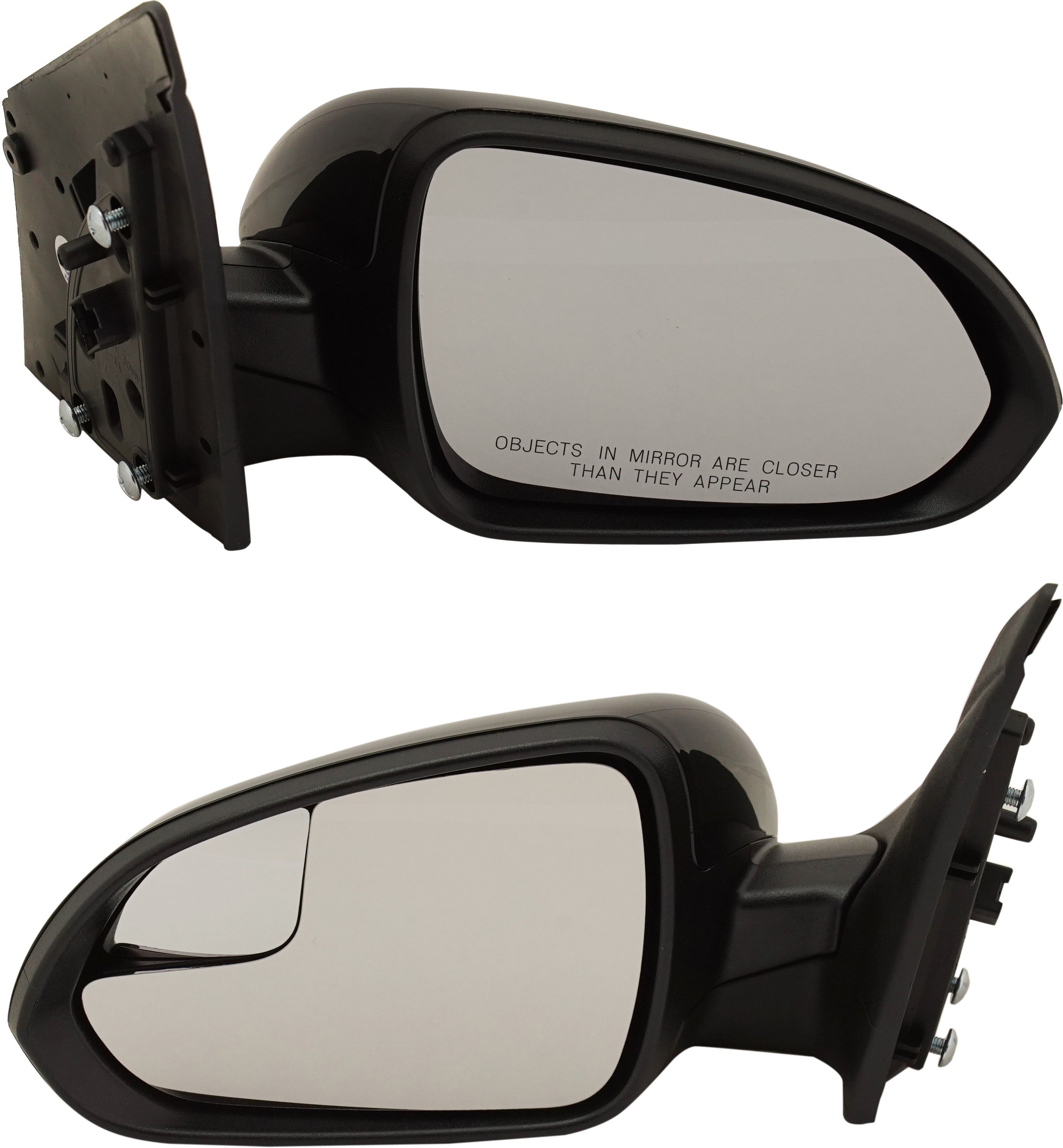 Power Mirror Pair/Set for Hyundai Accent 2018-2022, Right (Passenger) and Left (Driver), Manual Folding, Heated, Without Auto-Dimming, Blind Spot Feature, Signal Light, Memory, Non-Towing, Paintable Replacement