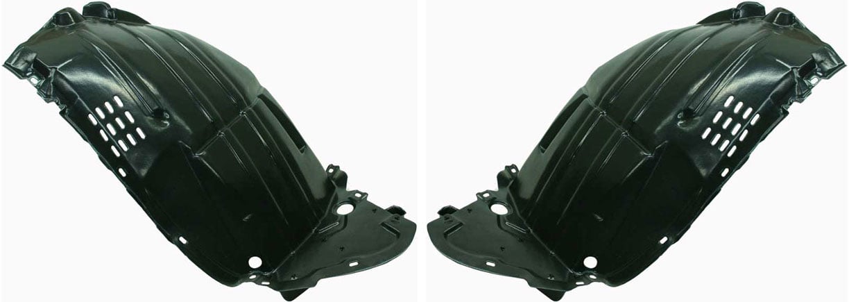 Pair/Set - Front Fender Liner for INFINITI FX35 2003-2005, Right (Passenger) and Left (Driver) Front Sections, Replacement Set