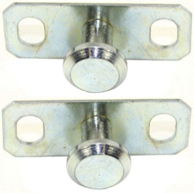 Front Bumper Bracket Pair/Set for 1993-1998 Jeep Grand Cherokee, Right (Passenger) and Left (Driver) Side Mounting Plates, Steel Replacement