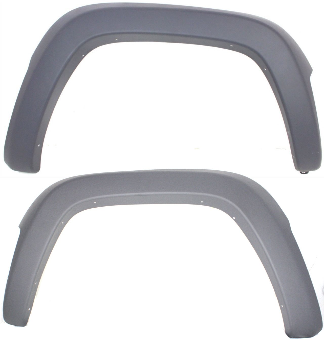 Front Wheel Opening Molding Pair/Set for 2002-2004 Jeep Liberty Sport Model, Right (Passenger) and Left (Driver) Sides, Textured Replacement