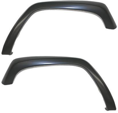 Front Wheel Opening Molding Pair/Set for 1997-2001 Jeep Cherokee with Country Package, Right (Passenger) and Left (Driver) Included, Primed (Ready to Paint) - Replacement