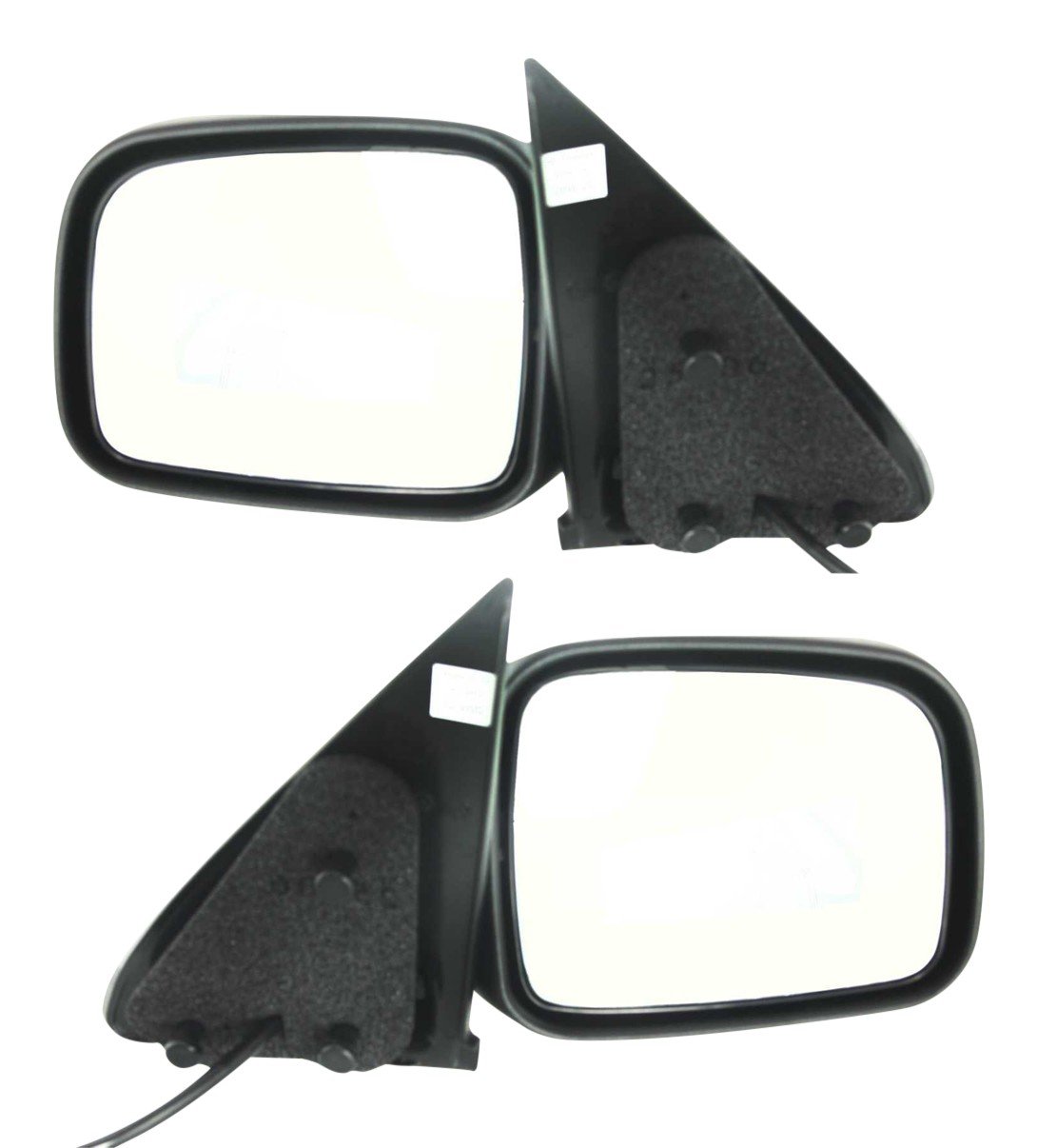 Power Mirror Pair/Set for 2002-2007 Liberty, Right (Passenger) & Left (Driver), Manual Folding, Non-Heated, Textured, w/ 8-hole 3-pin plug, w/o Memory, Replacement
