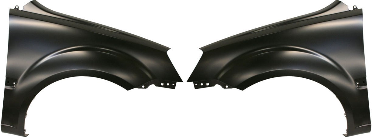 Front Fender Pair/Set for Kia RIO/RIO5 2006-2011, Primed (Ready to Paint), Hatchback/Sedan, Right (Passenger) and Left (Driver), Steel Replacement