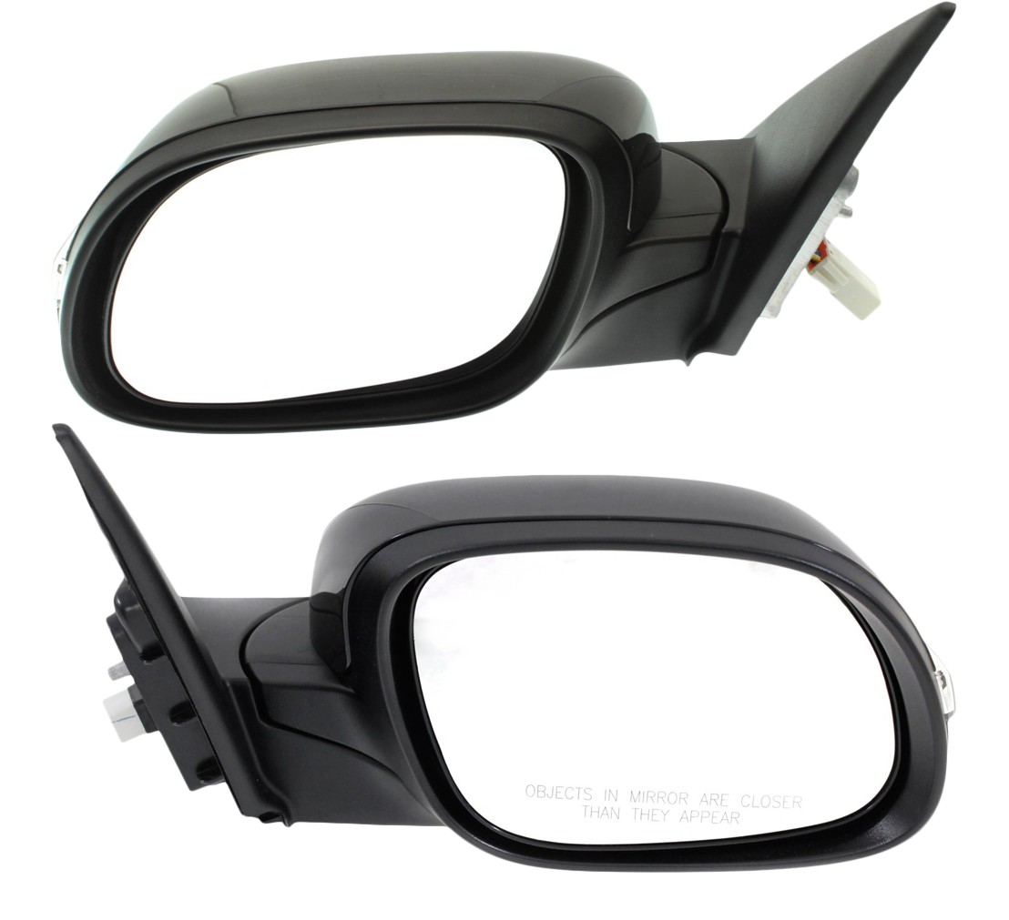 Power Mirror Pair/Set for Kia Soul 2014-2019, Right (Passenger) and Left (Driver), Manual Folding, Non-Heated, Paintable, with Signal Light, without Memory and Puddle Light, Replacement
