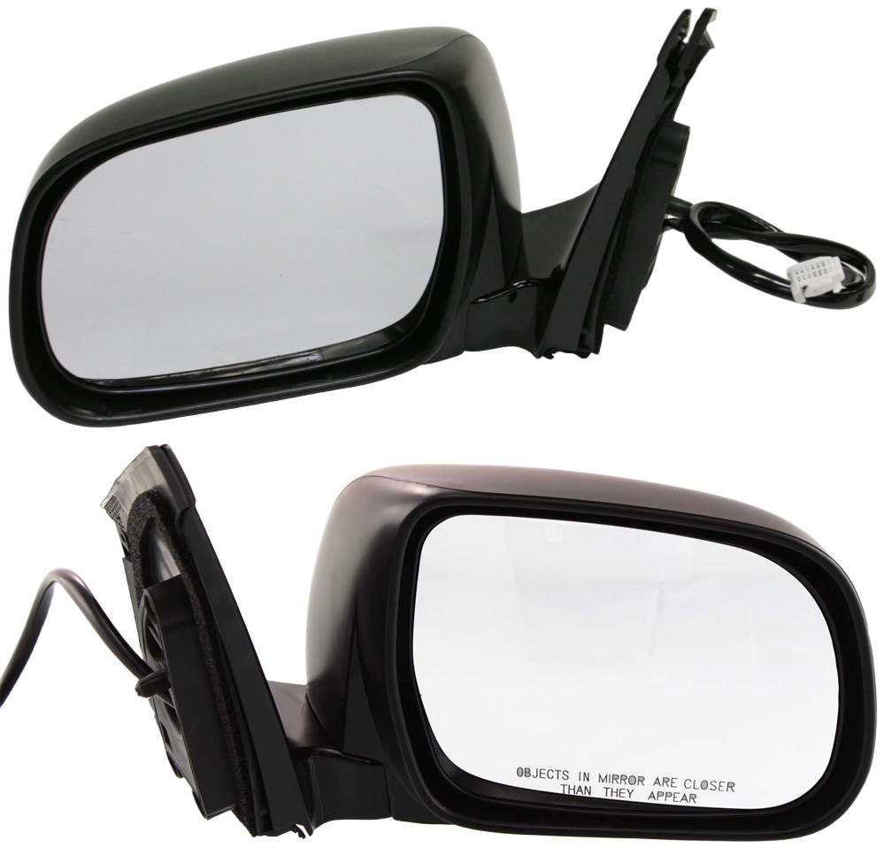 Power Heated Paintable Mirror Pair/Set for Lexus RX330 2004-2006/RX350 2007-2009 - Right (Passenger) and Left (Driver), Manual Folding, with Memory, without Auto Dimming, Replacement