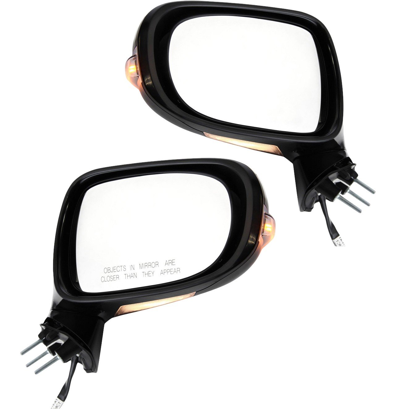 Mirror Pair/Set for Lexus IS250/IS350 2009-2013, Right (Passenger) and Left (Driver), Power, Manual Folding, Heated, Paintable, with Puddle Light, without Auto Dimming and Memory, without Luxury/Sport Package, Excluding C Models, Replacement