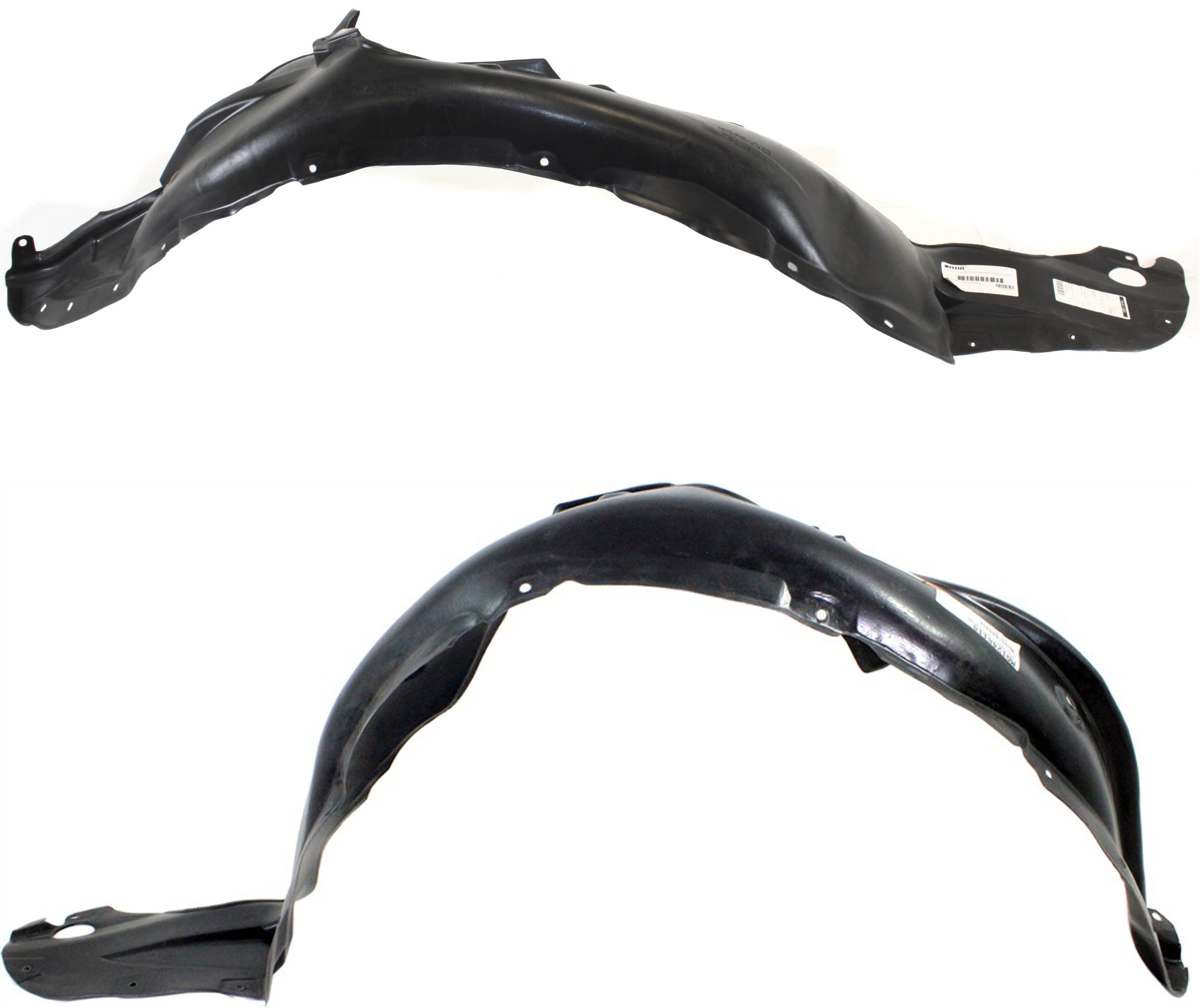 Front Fender Liner Pair/Set for 2003-2004 Mazda 6, Includes Right (Passenger) and Left (Driver) Liners, Replacement
