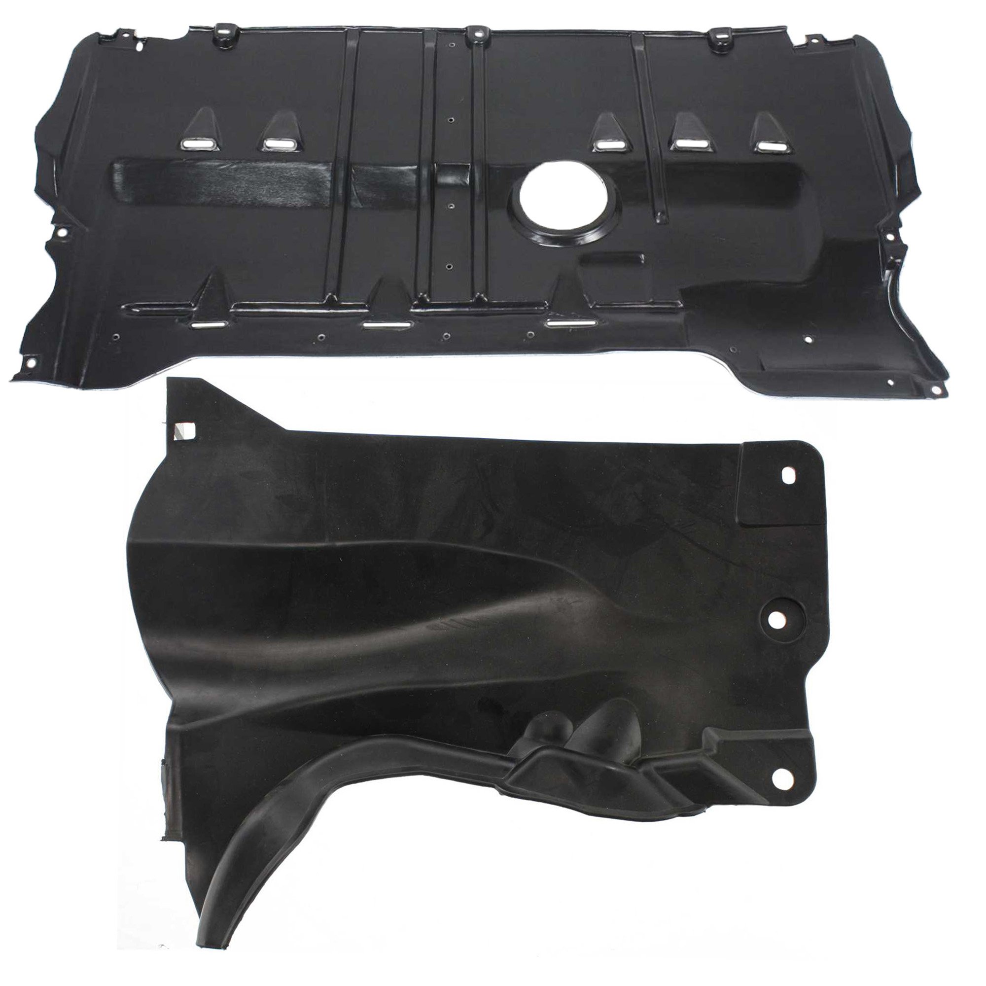 Engine Splash Shield Set for Mazda 3 (2004-2009) and Mazda 5 (2006-2010), Includes 2 Under Cover Rear Shields, Replacement Set