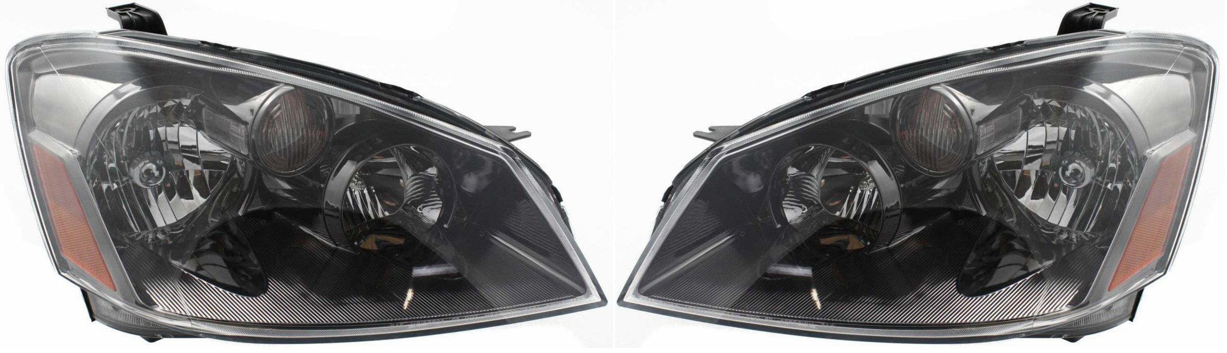 Pair/Set - Headlight Assembly for 2005-2006 Nissan Altima, Halogen, Right (Passenger) and Left (Driver), Compatible with S/SE/SL Model, Replacement