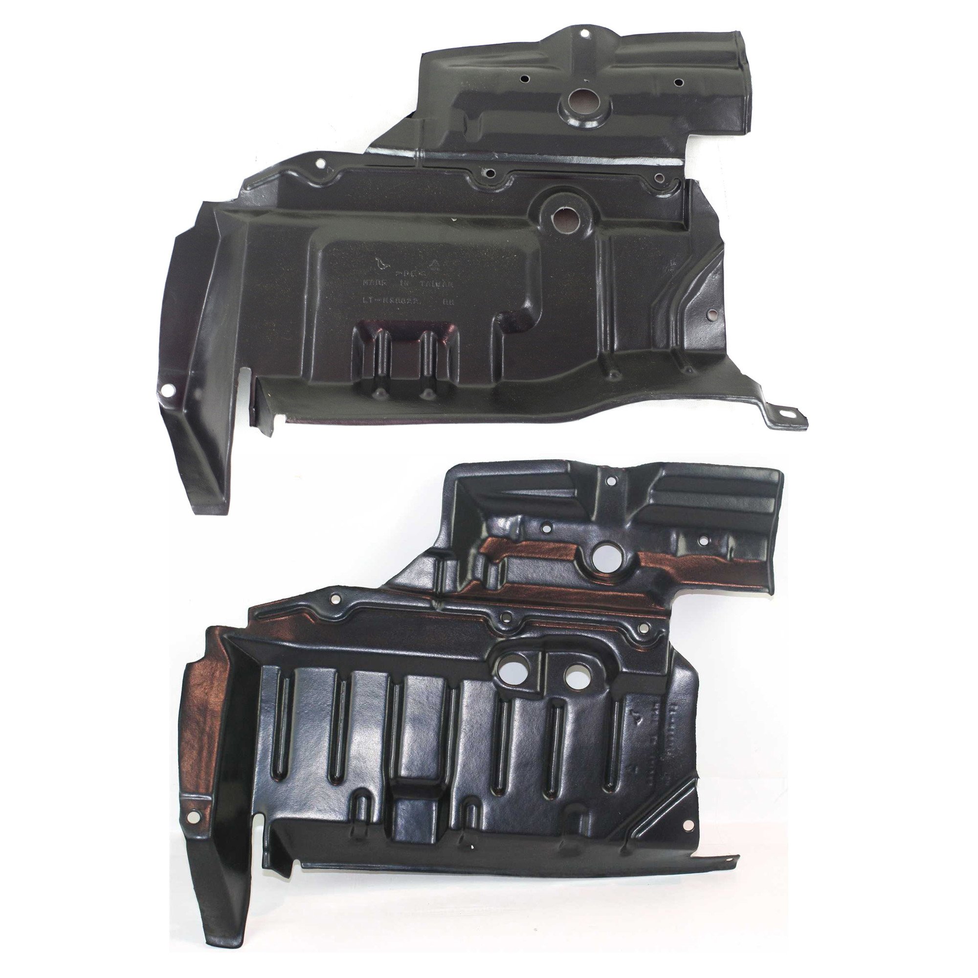 Front Engine Splash Shield Pair/Set for 1998-2001 Nissan Altima, Right (Passenger) and Left (Driver) Sides, Replacement