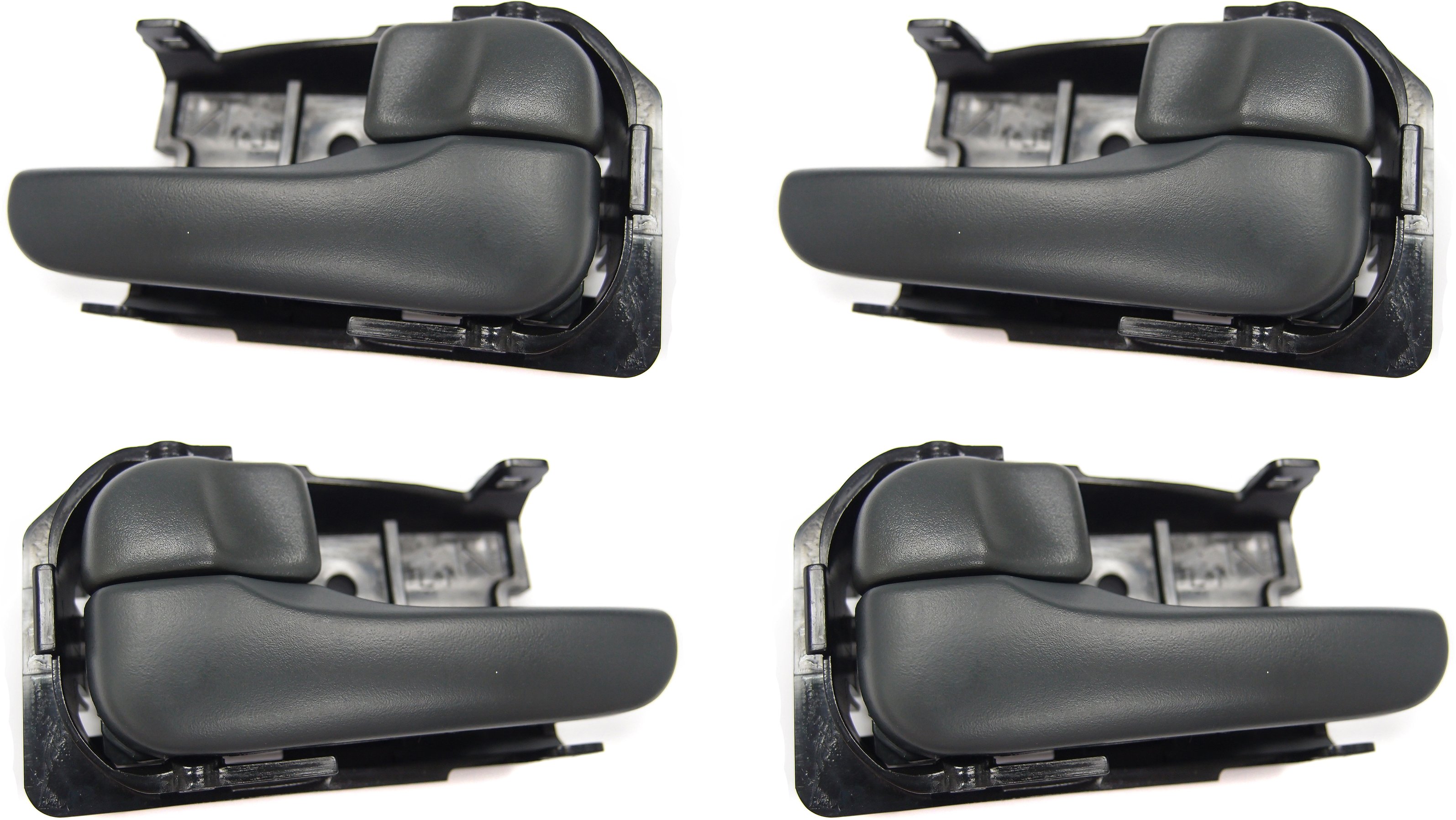 Front and Rear Inside Door Handle Replacement Pair/Set for Nissan Maxima 1995-1999, Infiniti I30 1996-1999, Right (Passenger) and Left (Driver), Black