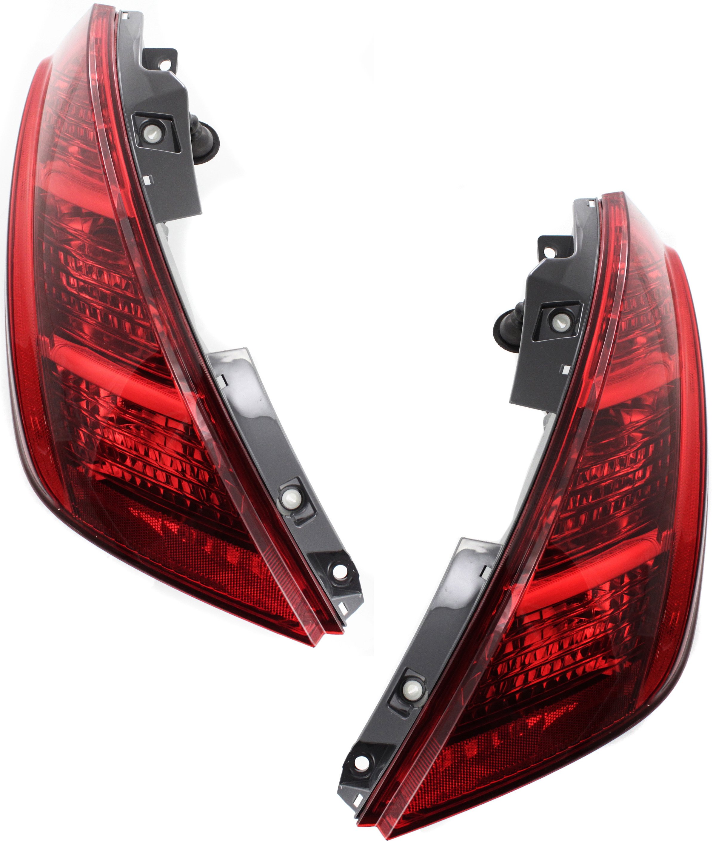 Tail Light Assembly for Nissan Murano 2003-2005, Right (Passenger) and Left (Driver), Red Lens, Replacement Pair/Set