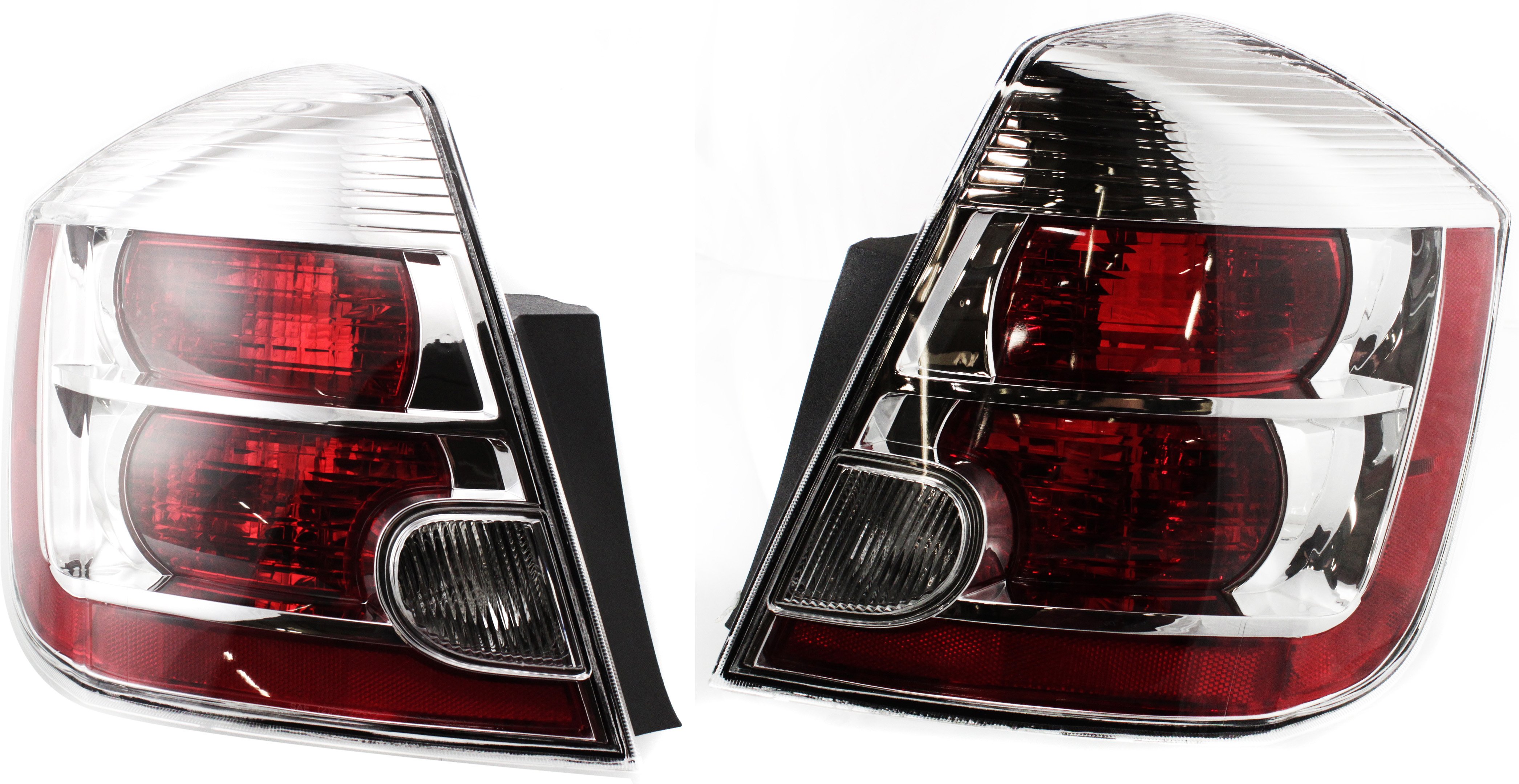 Tail Light Assembly Pair/Set for Nissan Sentra 2007-2009, 2.0L Engine, Includes Right (Passenger) and Left (Driver) Side, Replacement