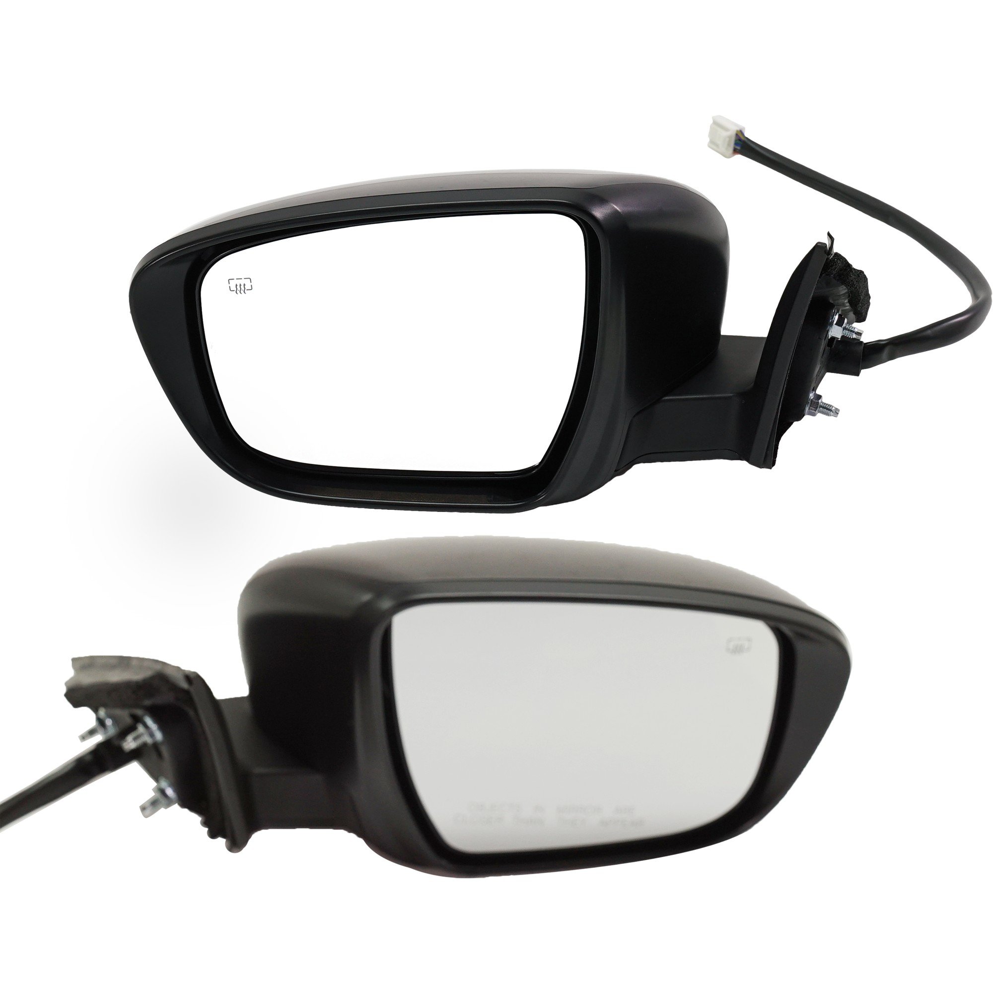 Power Heated Paintable Manual Folding Mirror Pair/Set for Nissan Rogue 2017-2020, Right (Passenger) and Left (Driver), with Camera, Memory and Signal Light, USA/ (2018-2020, Korea Built Vehicle) Replacement