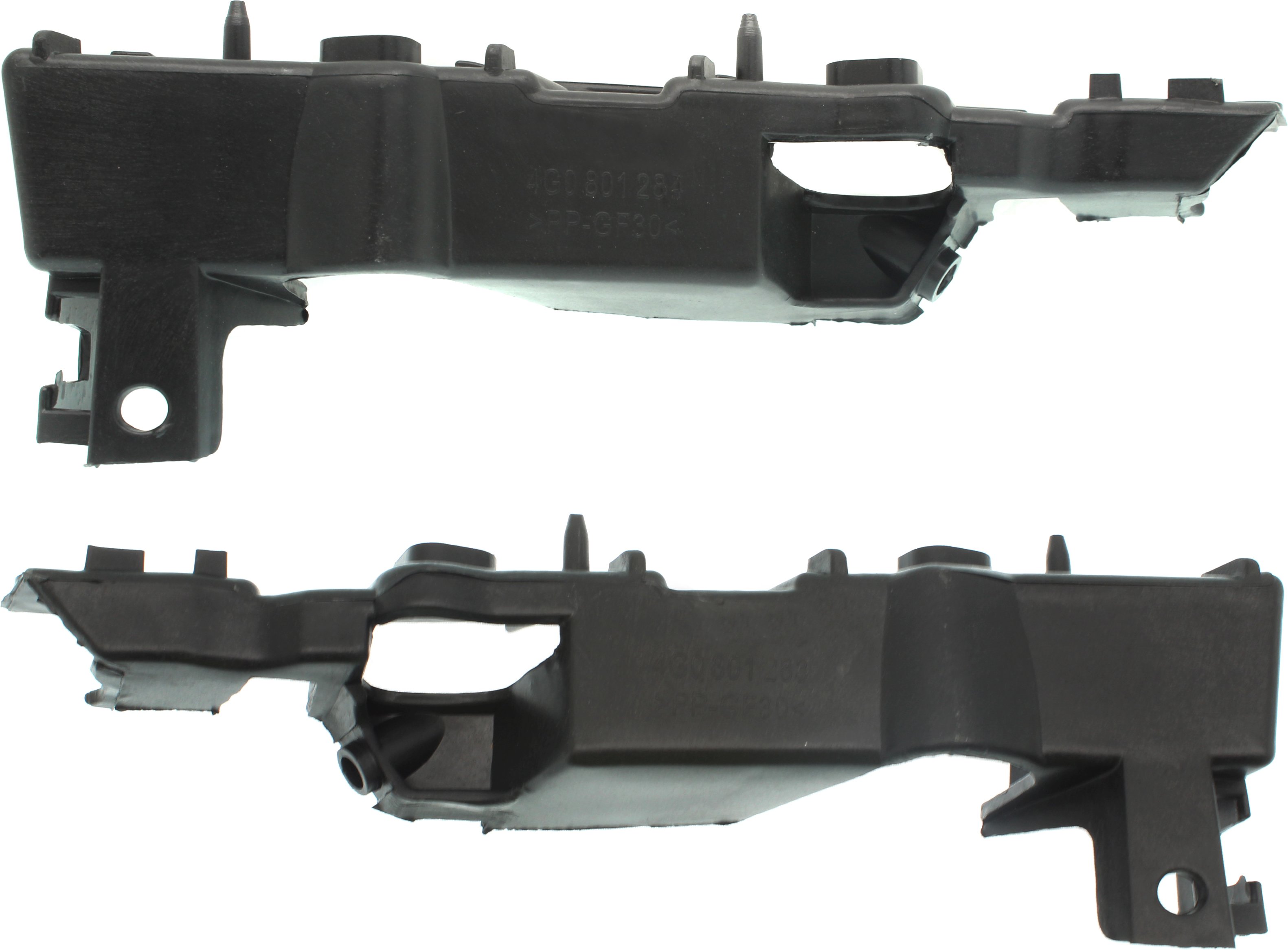 Front Bumper Retainer Pair/Set for Audi A6/A6 Quattro 2012-2018, S6 2013-2018 - Right (Passenger) and Left (Driver) Side Cover Guide - Replacement