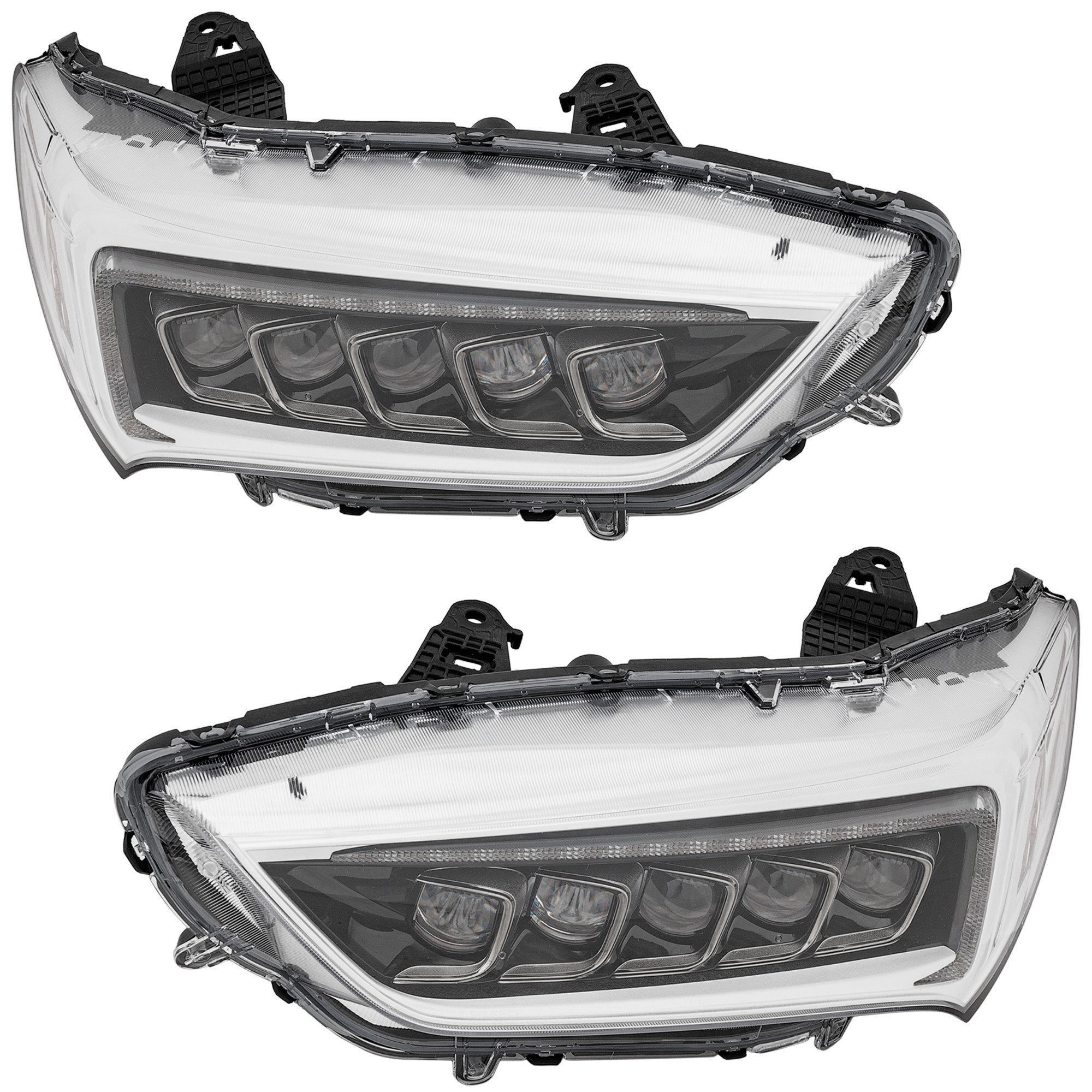 LED Headlight Assembly Pair/Set for Acura TLX 2018-2020 Sedan, Right (Passenger) and Left (Driver), w/o Logo, Advance/Base/Elite/Technology Model Replacement