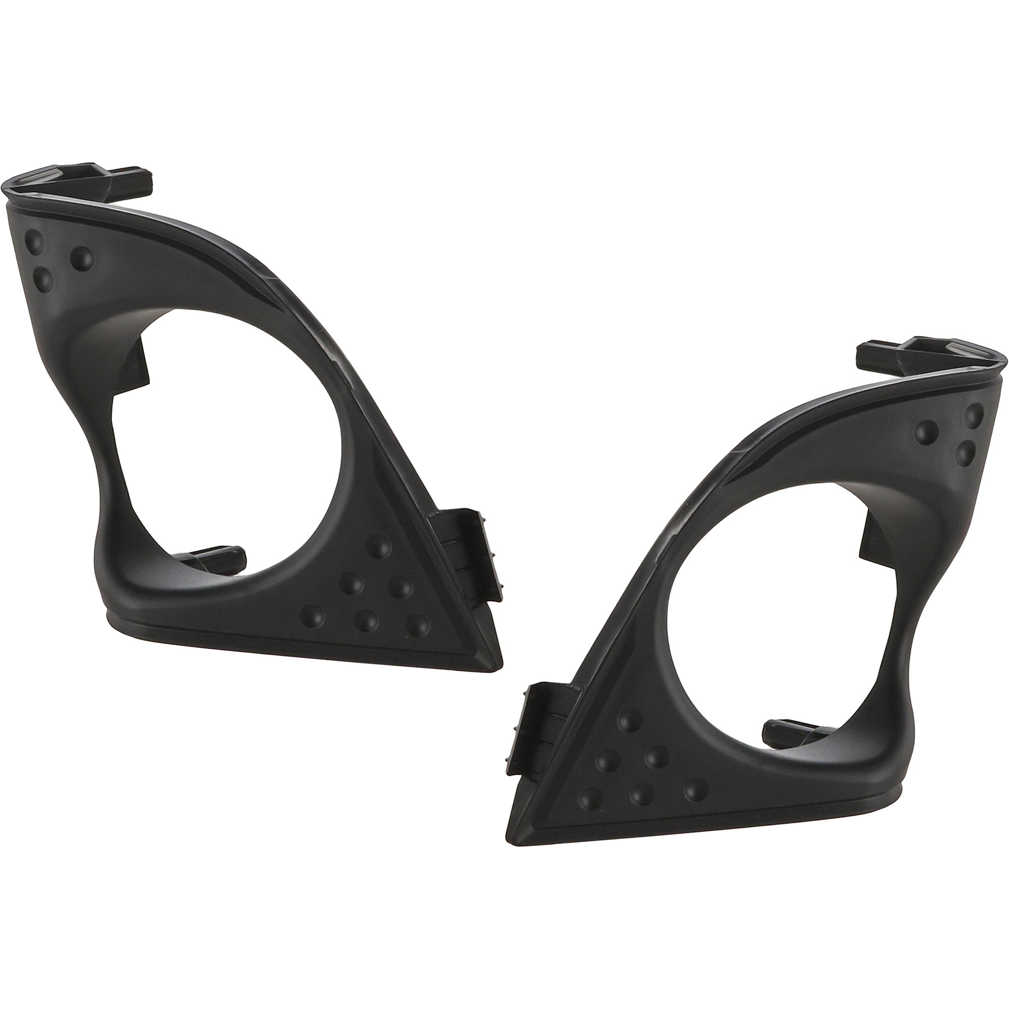 Pair/Set - Fog Light Cover for Acura TSX Sedan 2009-2010, Textured Black, Right (Passenger) and Left (Driver) Sides, Replacement