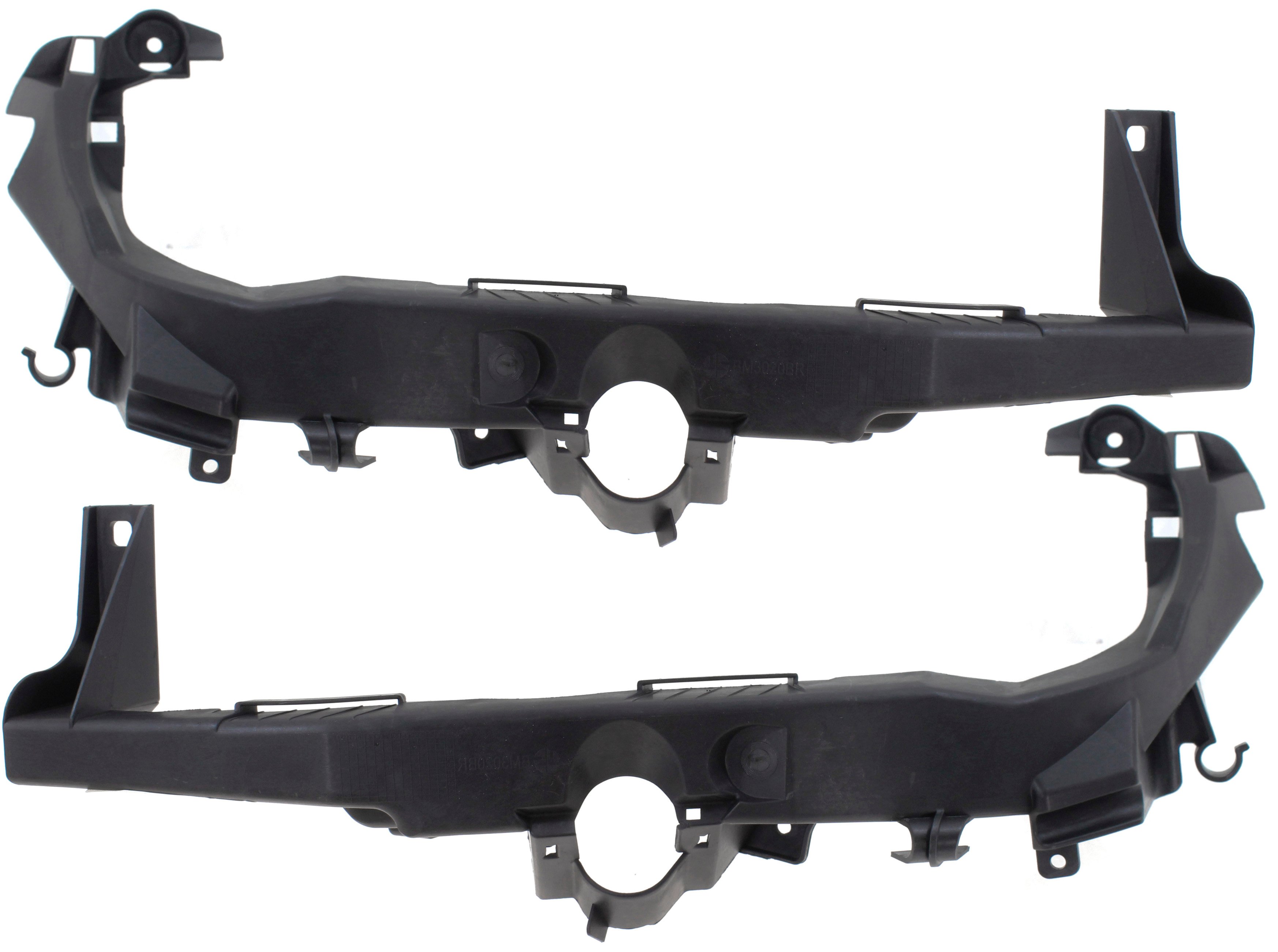 Headlight Mounting Bracket Pair/Set for BMW 3-Series 2009-2012, Right (Passenger) and Left (Driver), Sedan (2009-2011)/Wagon, Replacement Models: for 318i, 320i, 325i, 328i, 330i, 335i.