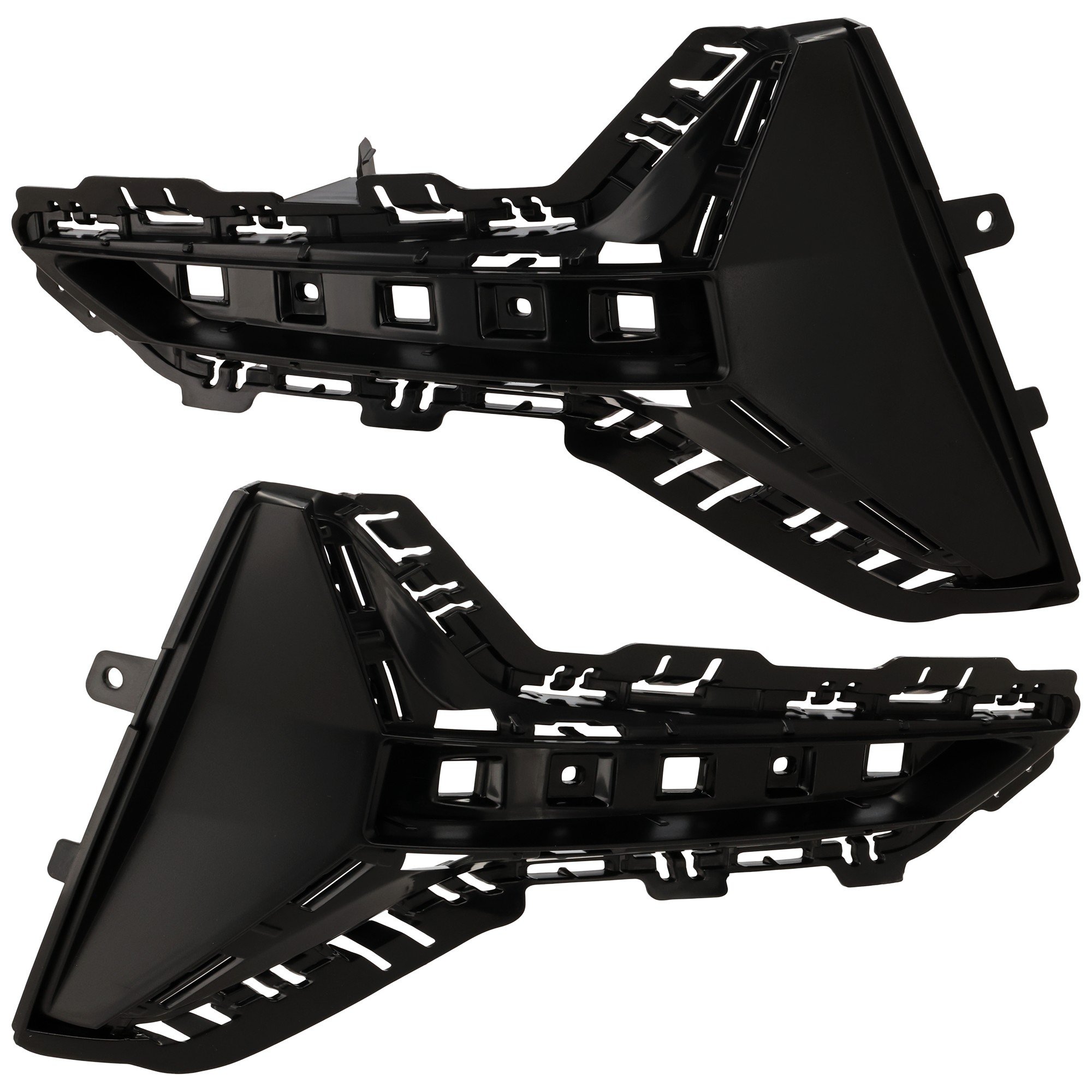 Pair/Set - Rear Bumper Molding Pair/Set for BMW 330I 2019-2022, Right (Passenger) and Left (Driver) Side Trim, Black, Luxury Line Without M Sport Package, Replacement