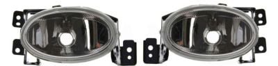 Front Fog Light Pair/Set for Acura TSX 2004-2008, Right (Passenger) and Left (Driver) with Lens and Housing, Factory Installed, Replacement