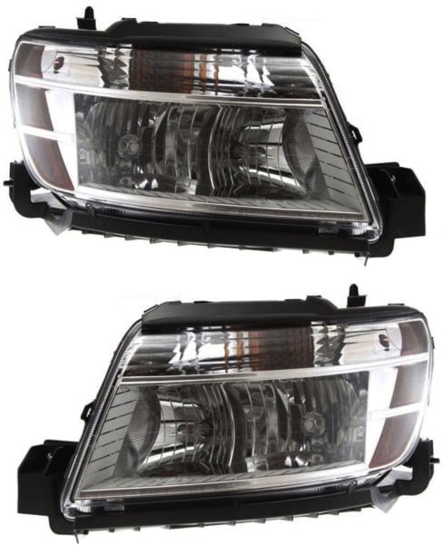 Headlight Assembly for 2008-2009 Ford Taurus, Halogen, Right (Passenger) and Left (Driver), Replacement Pair/Set