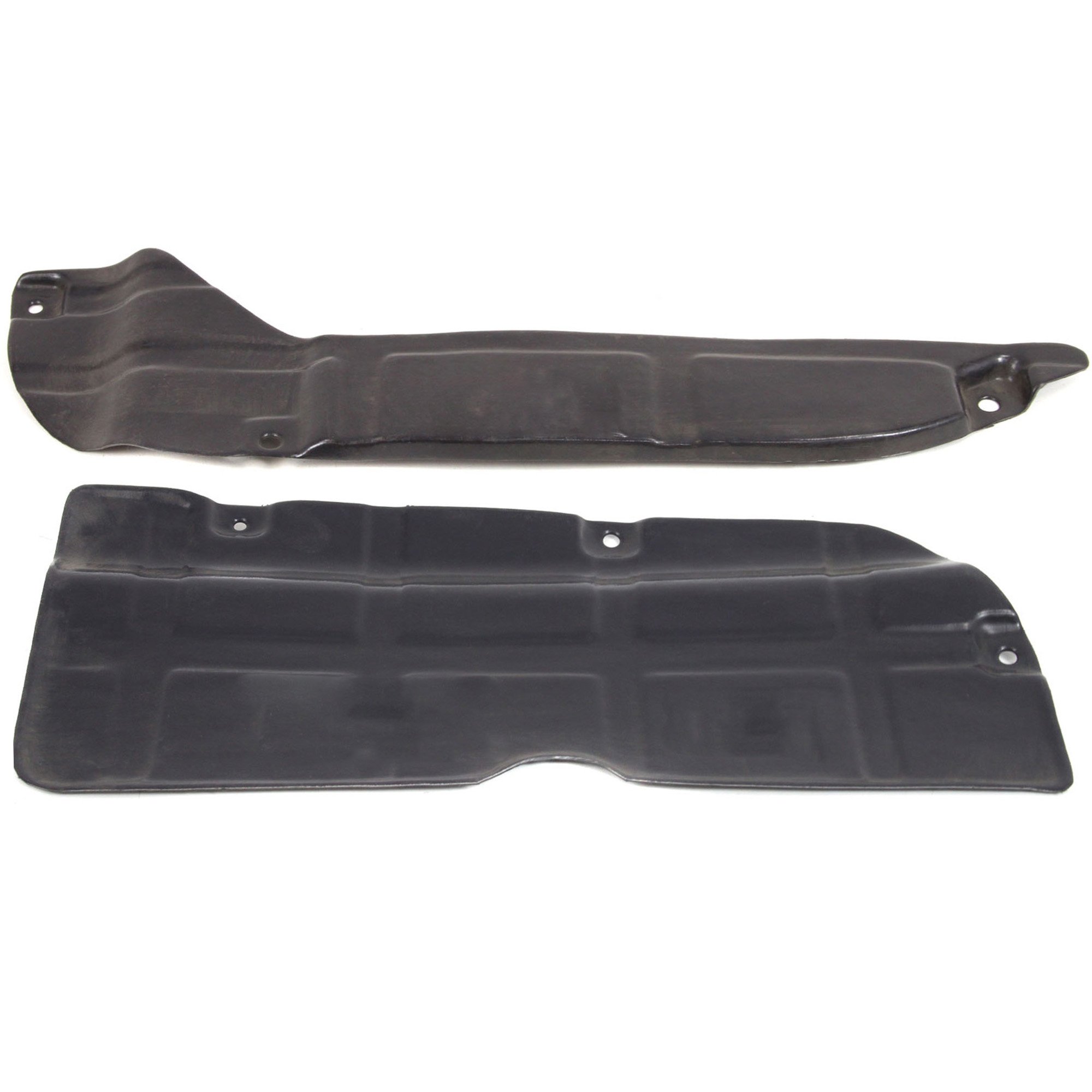 Engine Splash Shield Under Cover Pair/Set for Hyundai Elantra 2007-2012, Kia Forte 2010-2013, Right (Passenger) and Left (Driver) Rear Section, Replacement