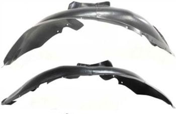 Front Fender Liner Pair/Set for 2006-2010 Volkswagen Beetle, Right (Passenger) and Left (Driver) Side Replacement