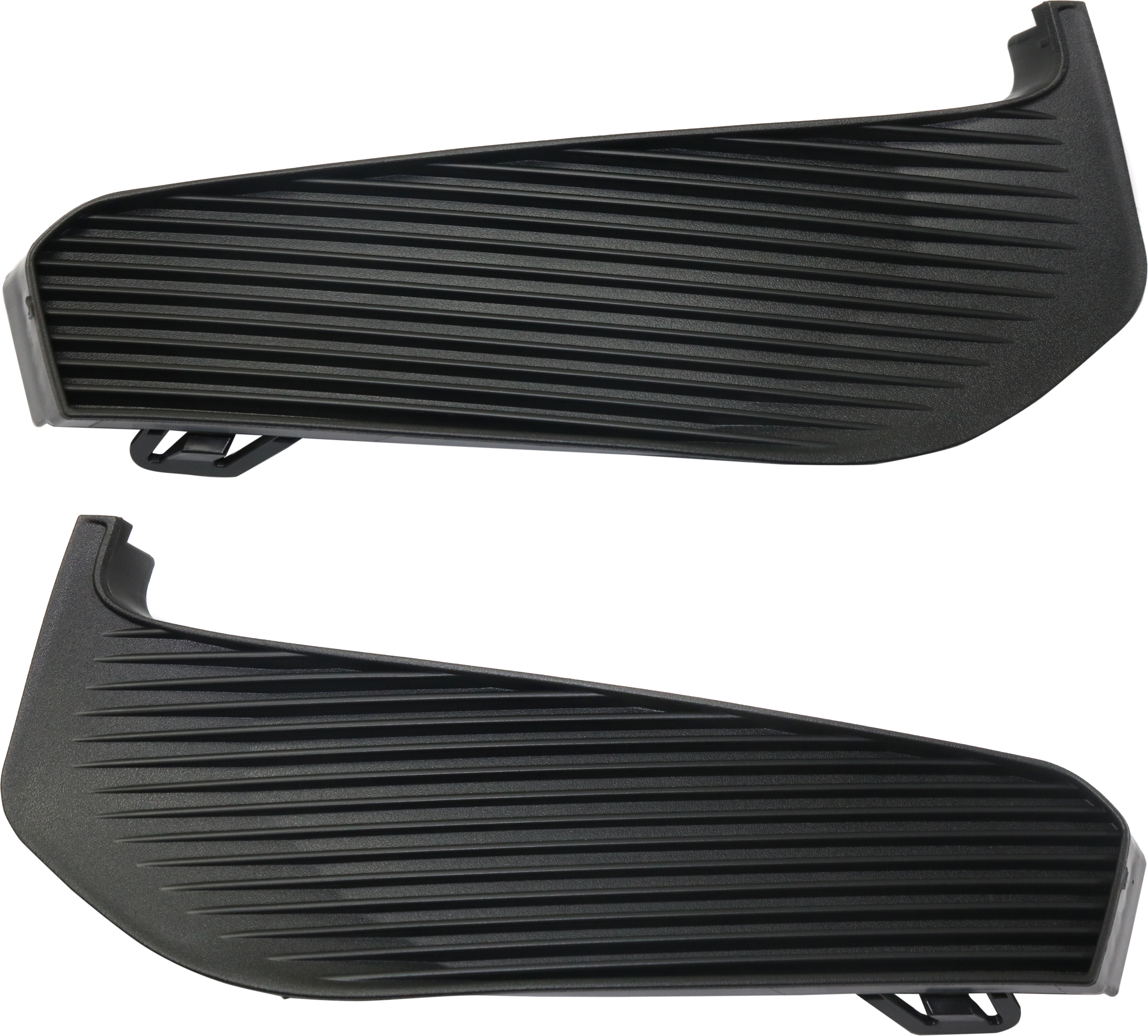 Fog Light Cover Pair/Set for Chevrolet Malibu 2016-2018, Right (Passenger) and Left (Driver) Side, Black Replacement 