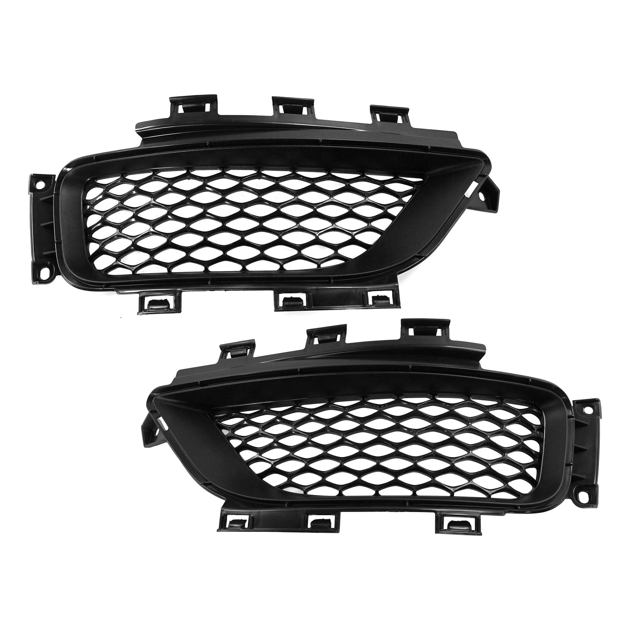 Front Bumper Grille Replacement Pair/Set for Chrysler Chrysler 300, Fits Years 2015-2022, Includes Right (Passenger) and Left (Driver) Grilles