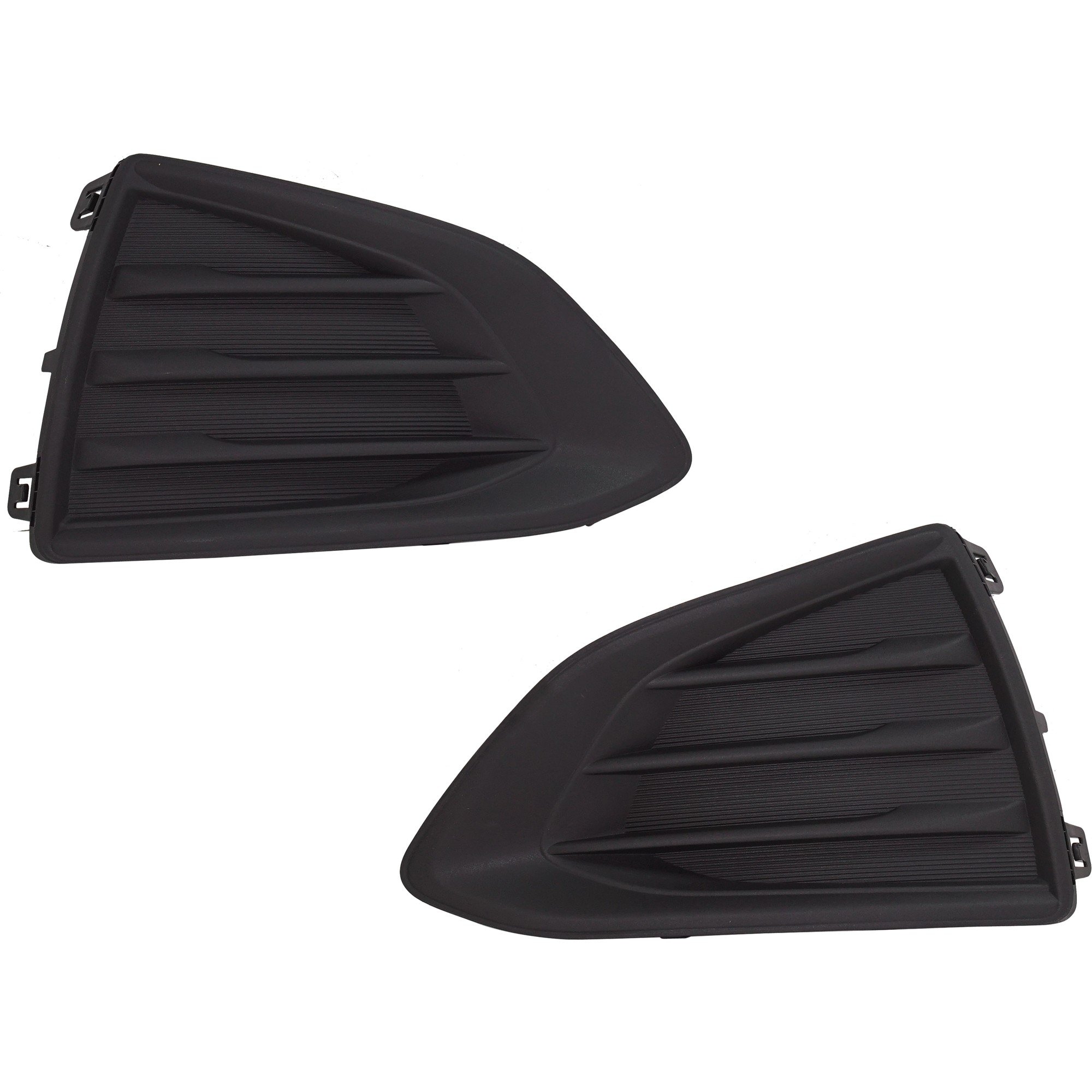 Pair/Set - Front Bumper Grille for 2019 Chevrolet Cruze Hatchback (LS/LT Models) & Sedan (L/LS/LT), Right (Passenger) & Left (Driver), Without RS Package, Replacement