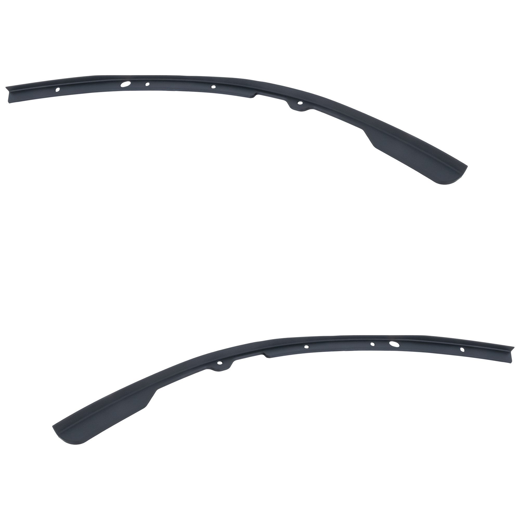 Front Bumper Molding Pair/Set for Chevrolet Caramo 2017-2023, Upper Right (Passenger) and Left (Driver), Replacement Set