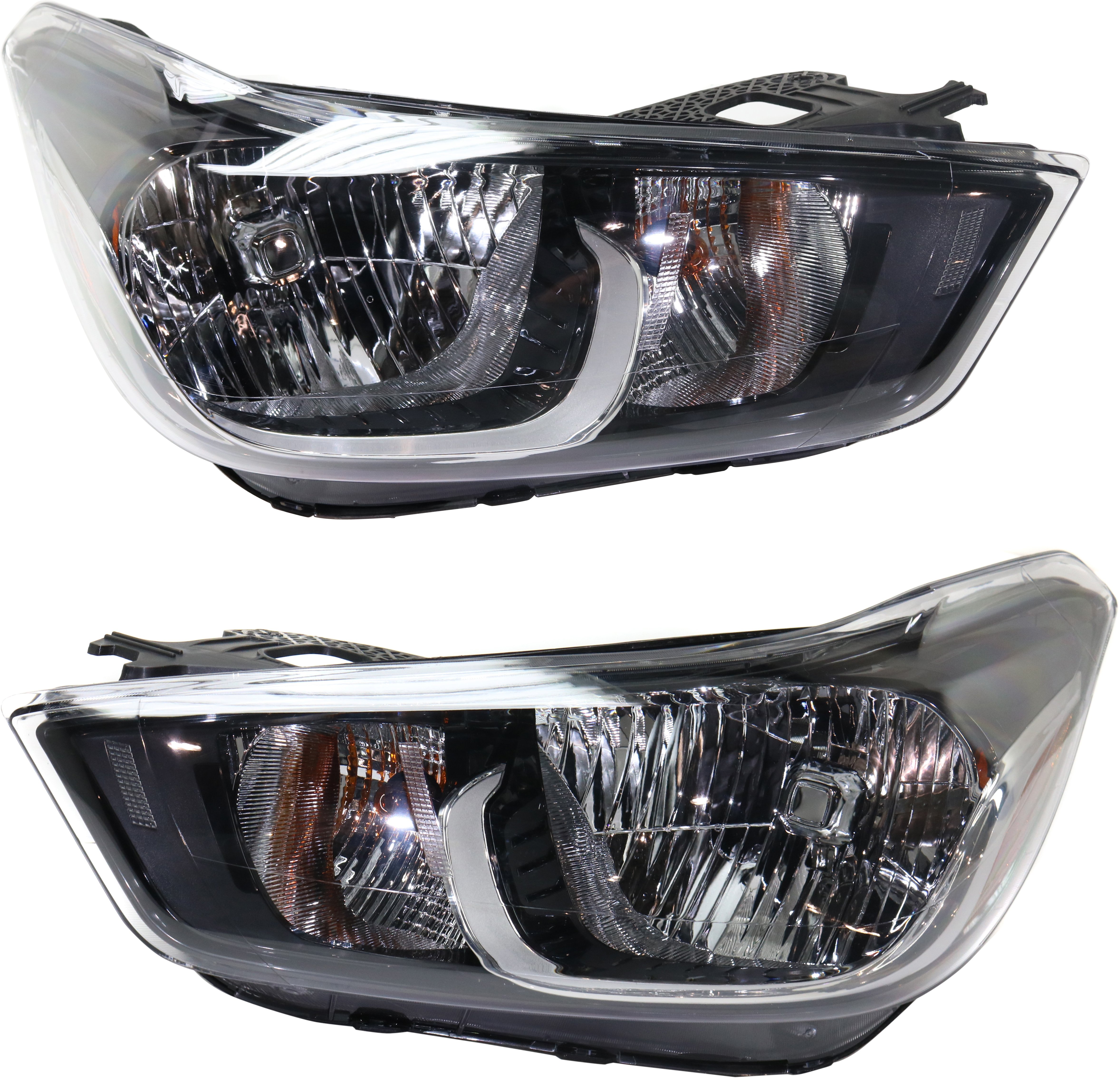 Headlight Assembly Pair/Set for Chevrolet Spark 2016-2022, Includes Right (Passenger) and Left (Driver) Head Light Replacement