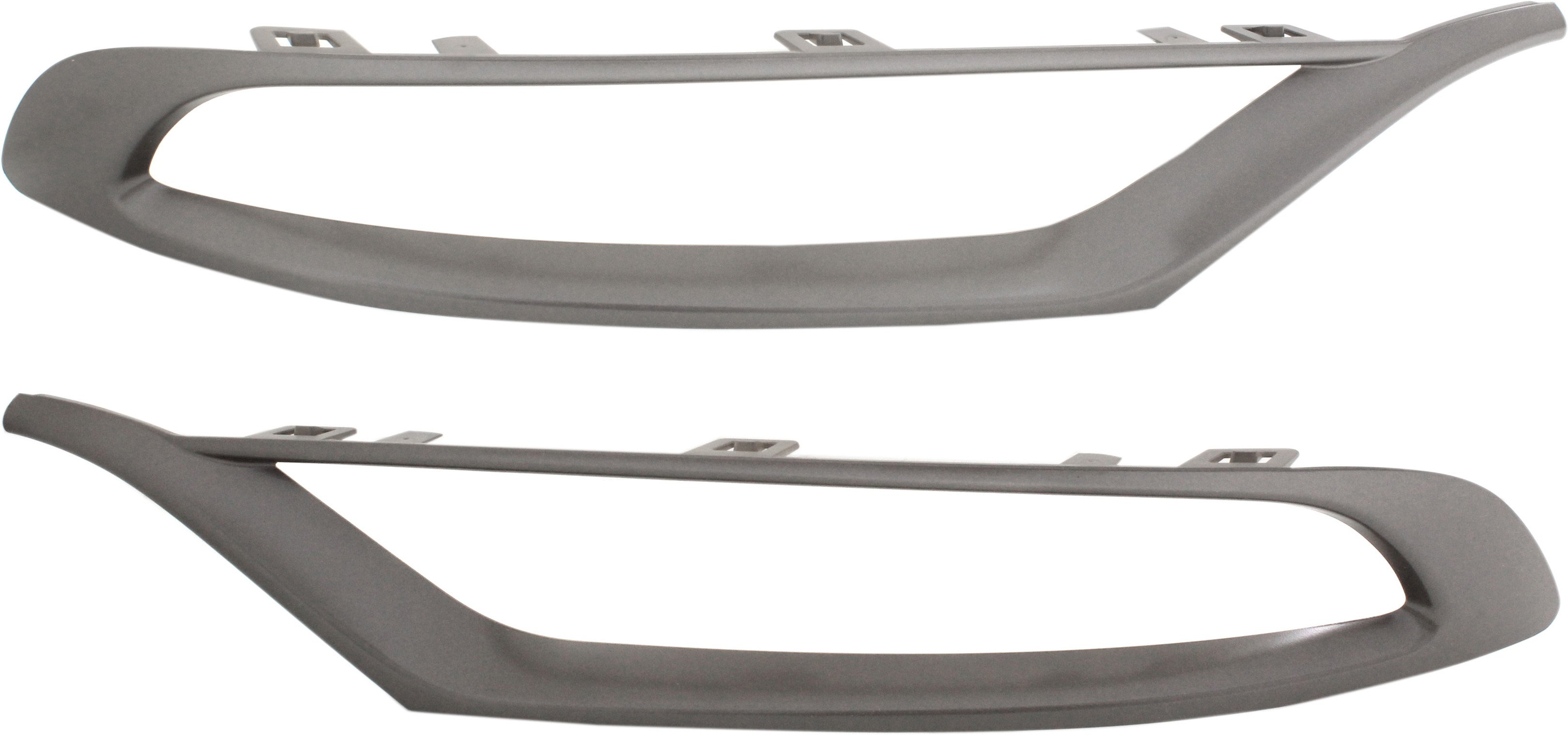 Front Fog Light Molding Pair/Set for Chrysler 300 2015-2022, Right (Passenger) and Left (Driver), Bronze - Replacement