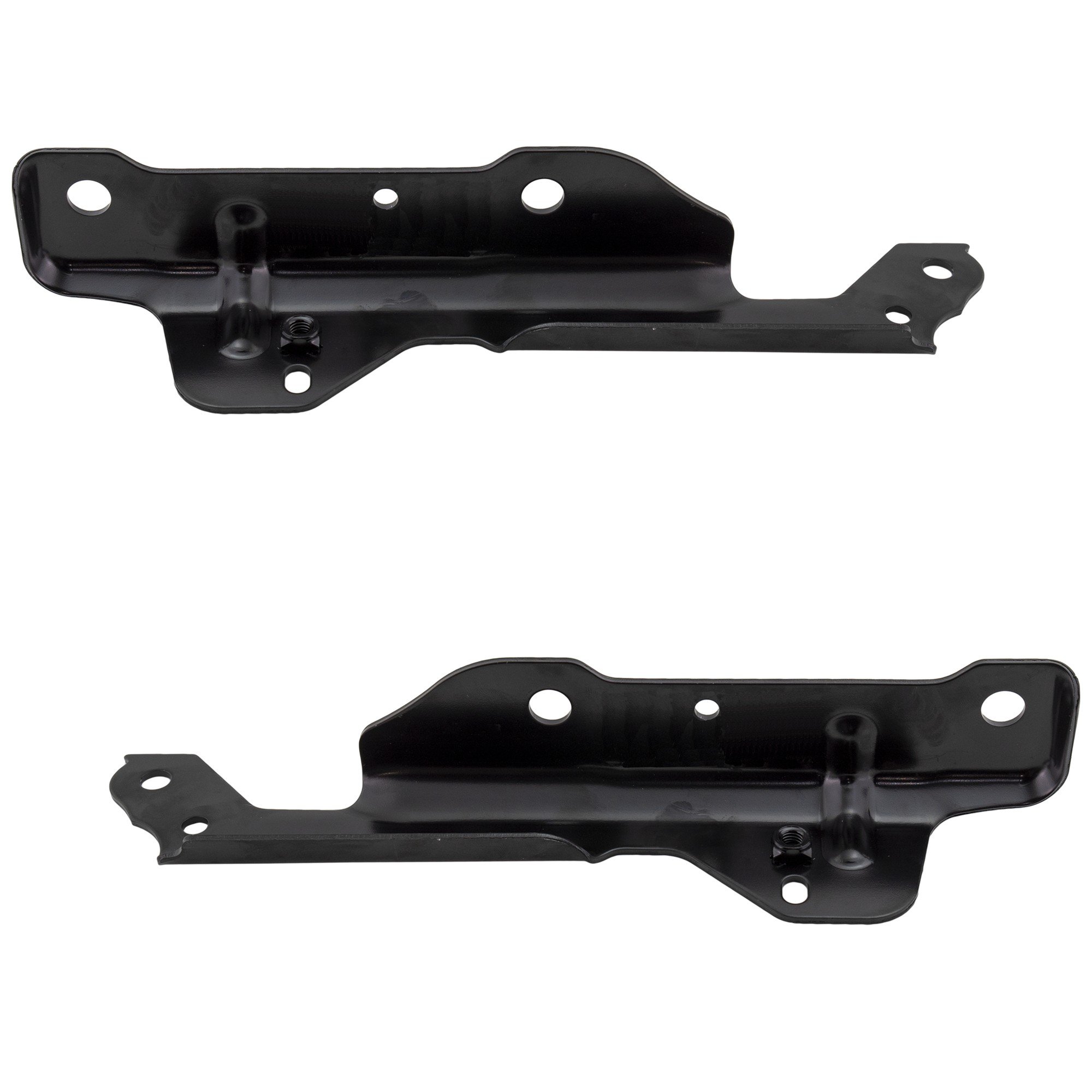 Hood Hinge Pair/Set for Chevrolet Silverado/Sierra 2500 HD/3500 HD from 2017 to 2019, Steel Construction, 6.0L/6.6L Turbo Engine, All Cab Types, includes Right (Passenger) and Left (Driver) Hinges, Replacement