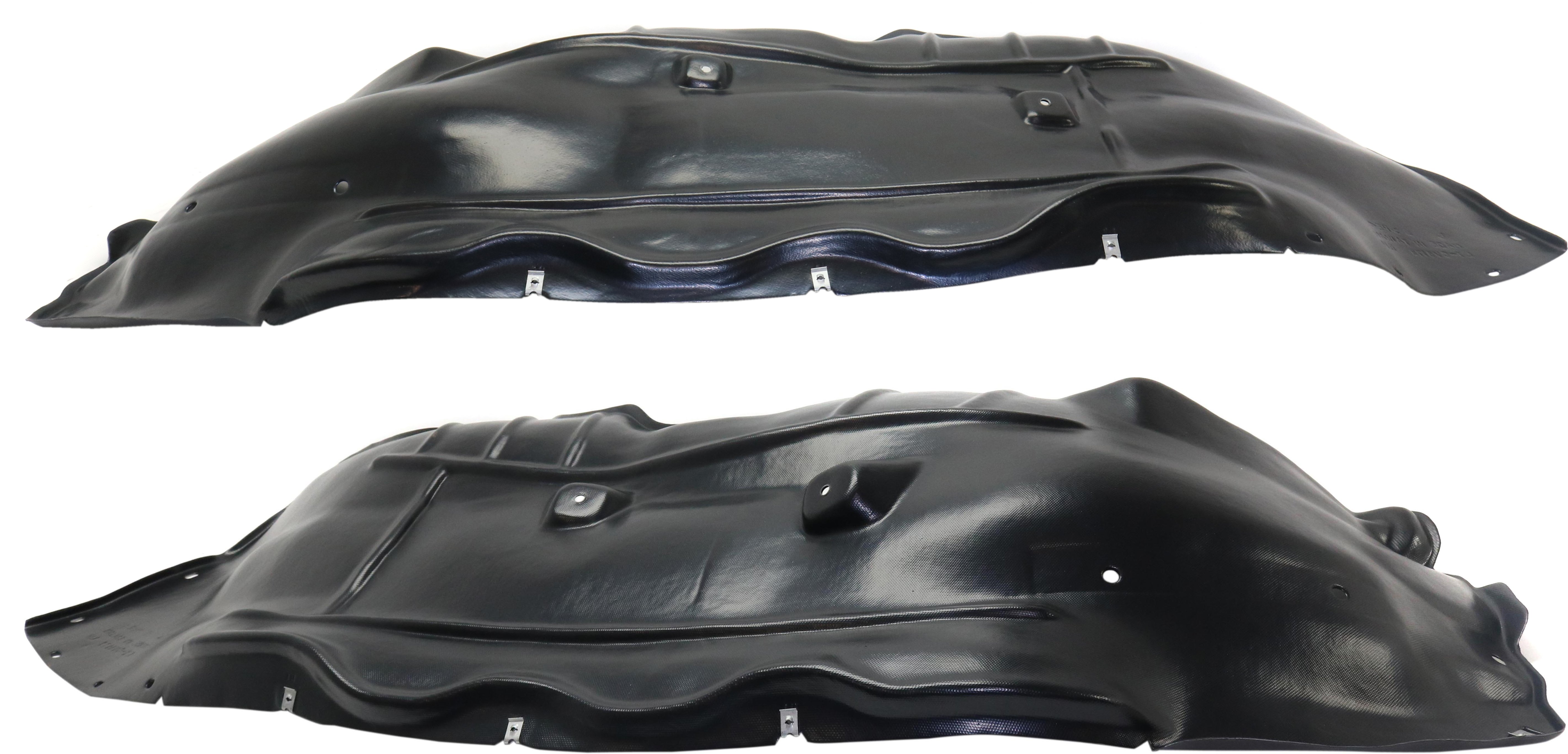 Front Fender Liner Pair/Set for Chevrolet Canyon/Colorado 2015-2022, Right (Passenger) and Left (Driver), Polyethylene Terephthalate, Thermo Form, Excludes ZR2 Model, Replacement