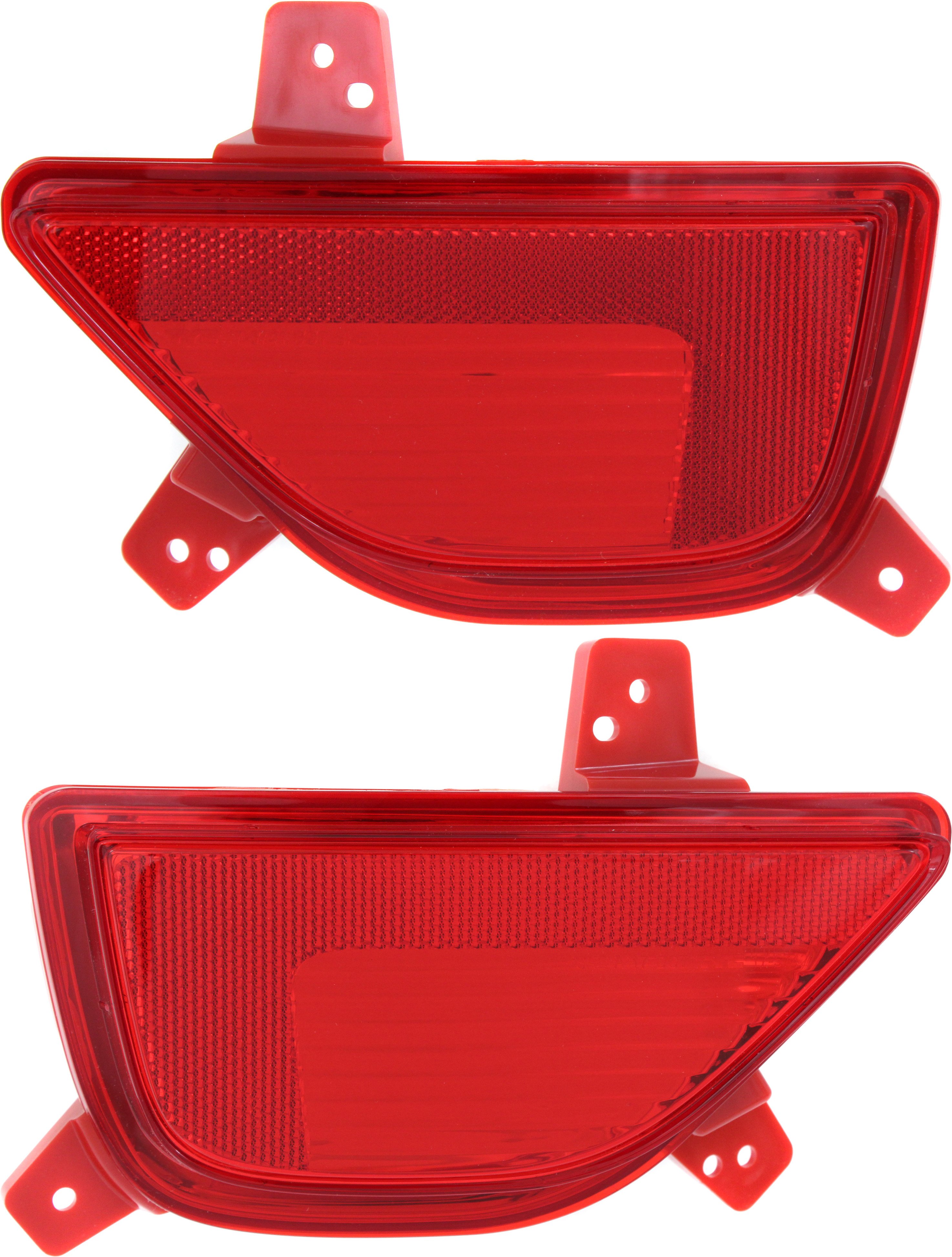 Rear Bumper Reflector Light Pair/Set for Chevrolet Trax 2017-2022, Includes Right (Passenger) & Left (Driver) Replacement Reflectors