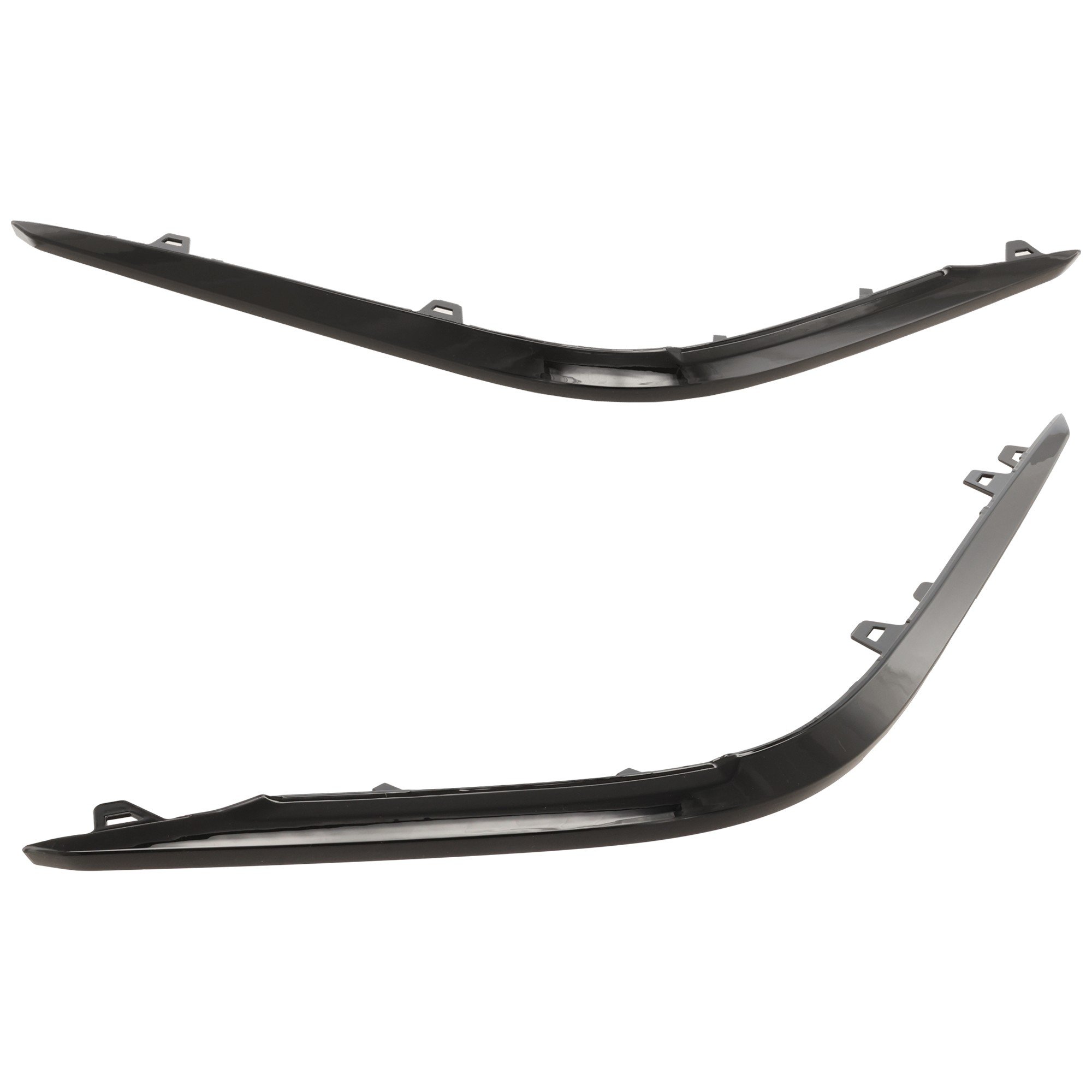 Pair/Set - Rear Bumper Cover Molding Pair/Set for Cadillac Escalade/Escalade ESV 2021-2023, Right (Passenger) and Left (Driver), Black, Sport/Sport Platinum Model, Replacement
