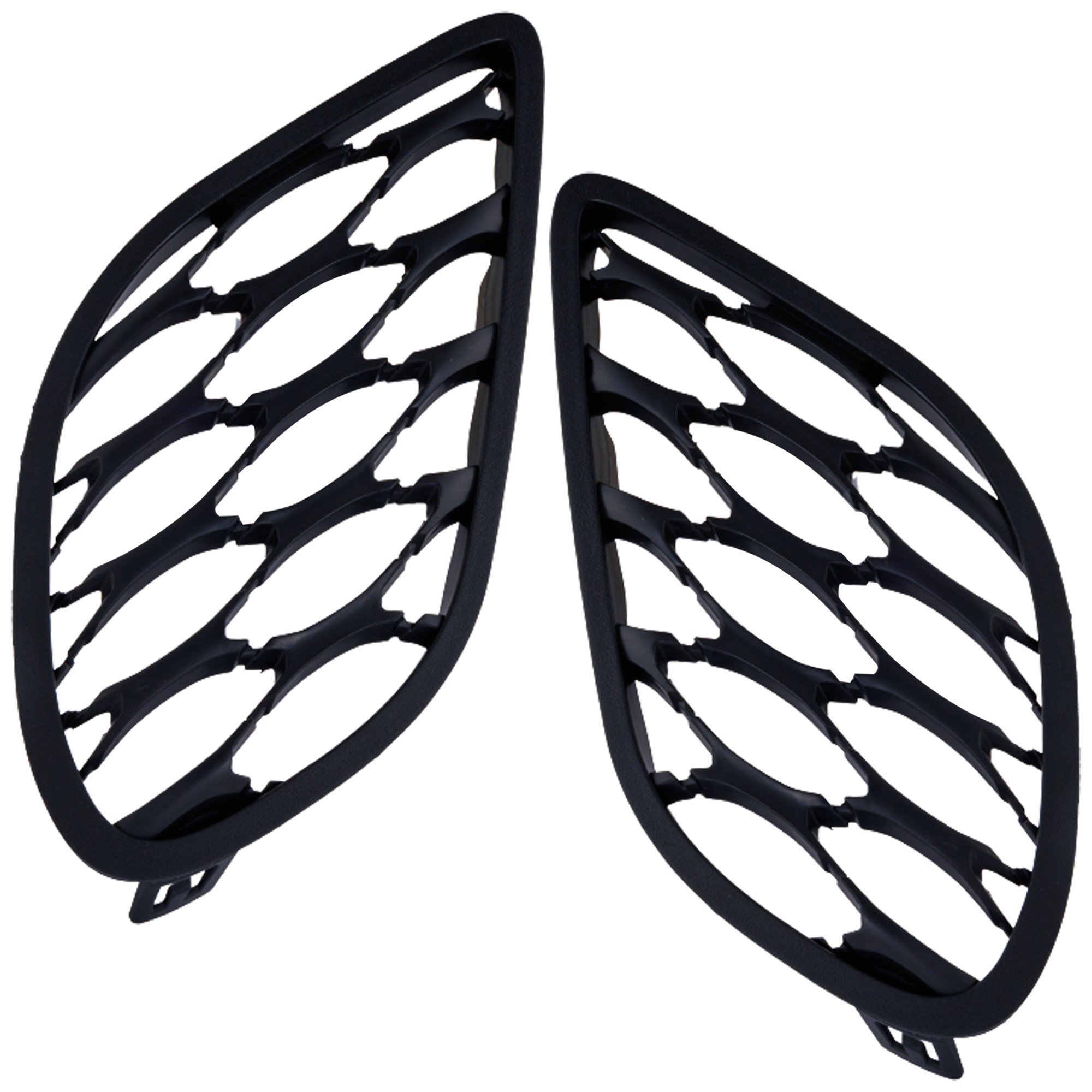 Front Fog Light Cover for 2019-2020 Charger, Textured Black with Hood Scoop, Right (Passenger) and Left (Driver) Replacement Pair/Set