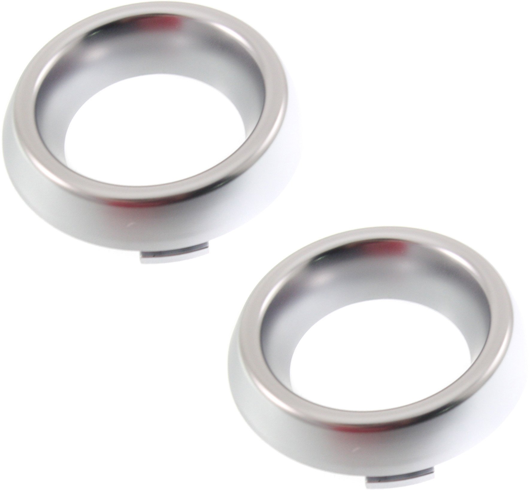 Front Fog Light Molding Pair/Set for 2014-2020 Dodge Durango, Right (Passenger) & Left (Driver), Platinum, Inner Trim, for GT (2017-2018) / Citadel / Limited / SXT Models, Replacement