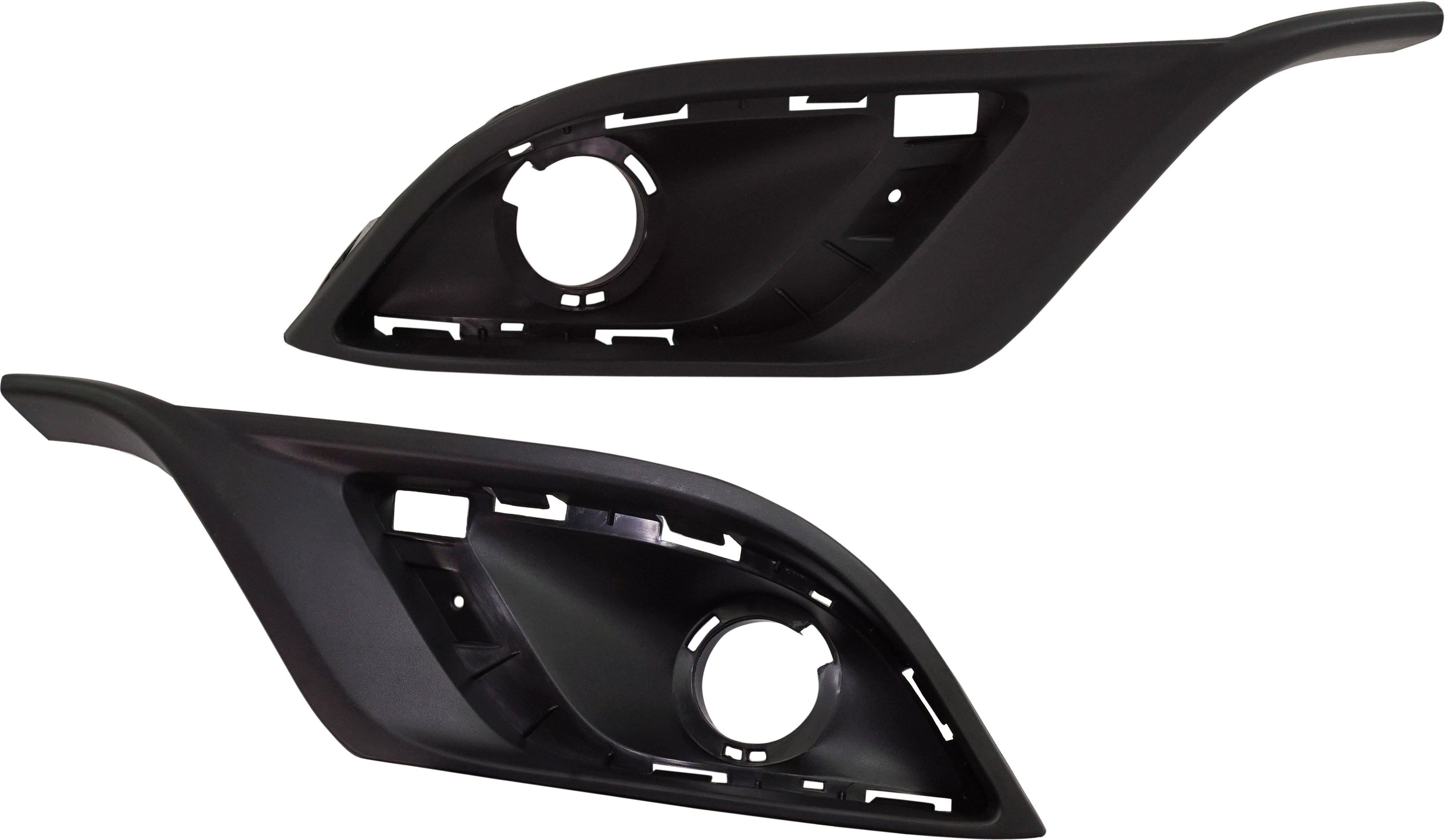 Front Fog Light Molding Pair/Set for Dodge Durango 2014-2020, Right (Passenger) & Left (Driver), Primed (Ready to Paint), Outer Trim, Compatible with Citadel, GT, R/T, Limited, SXT Models - Replacement