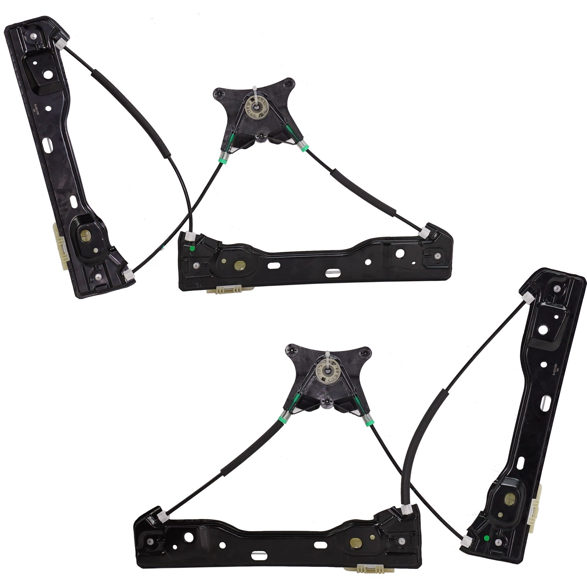 Rear Window Regulator Pair/Set for 2011-2022 Dodge Durango, Right (Passenger) and Left (Driver) Replacement