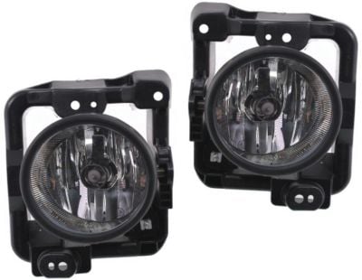Front Fog Light Assembly Pair/Set for 2009-2010 TSX, Sedan, Right (Passenger) and Left (Driver)- Replacement