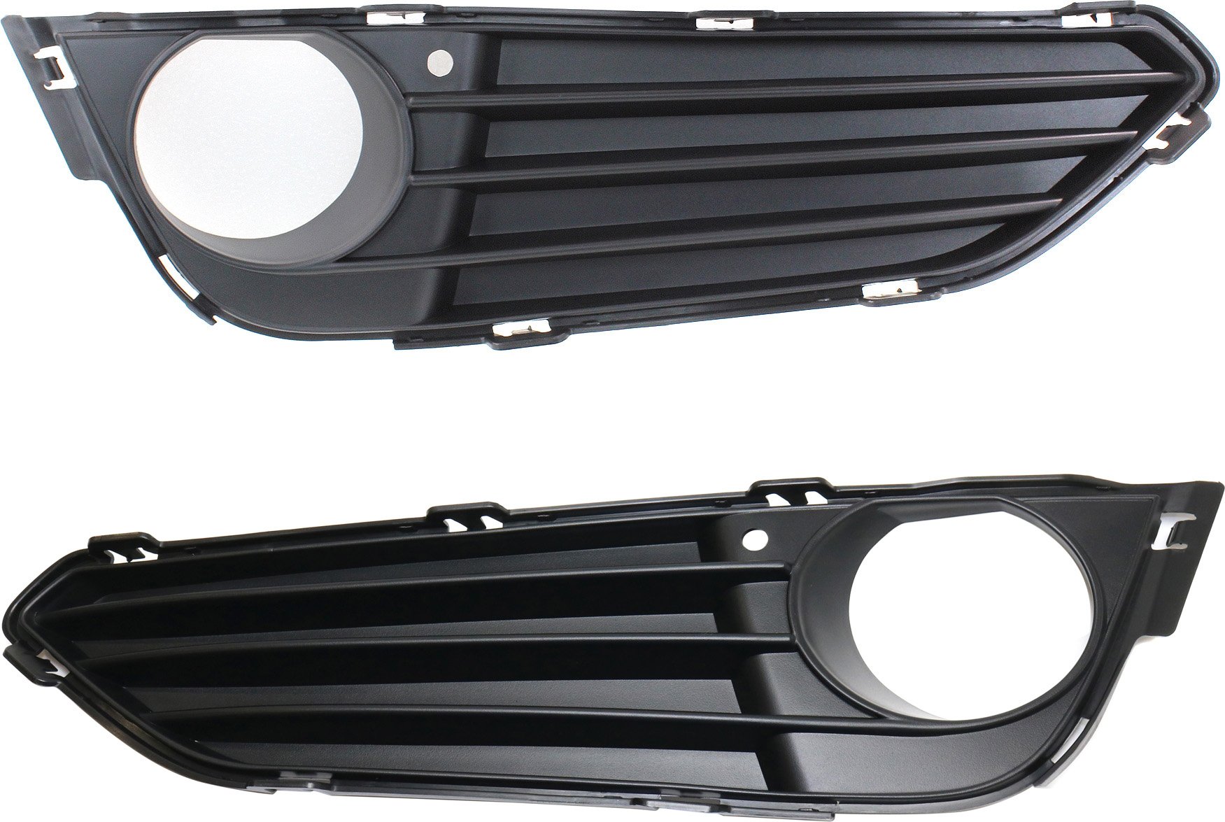 Front Fog Light Molding Pair/Set for BMW 2-Series 2014-2021, Right (Passenger) and Left (Driver), Primed (Ready to Paint) - Replacement Fits: 228i, 230i, M235i, M240i.