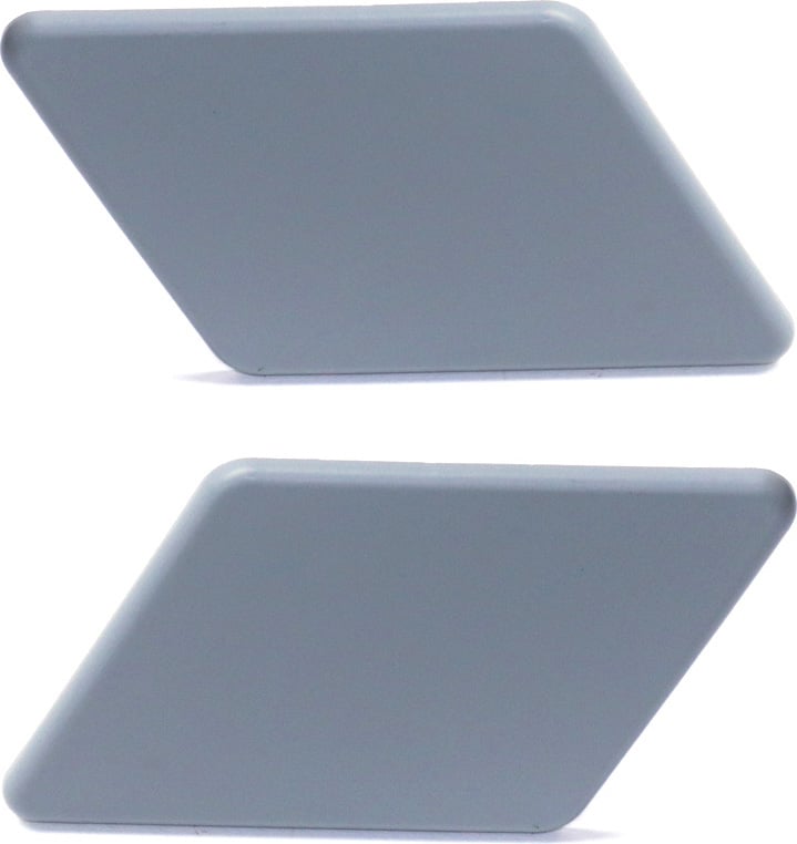 Headlight Washer Cover Pair/Set for BMW 3-Series 2009-2012, Right (Passenger) and Left (Driver), Primed (Ready to Paint), w/o M Package, Wagon/(Sedan 2009-2011) Replacement