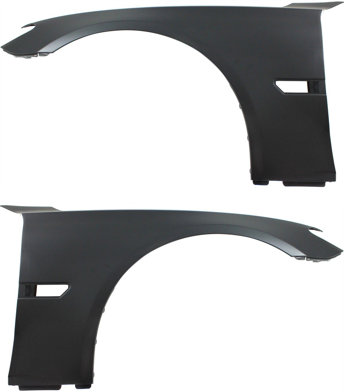 Front Fender Pair/Set for BMW 7-Series (2009-2015), Right (Passenger) and Left (Driver), Primed (Ready to Paint), Steel Replacement - Fits 740i, 740Li, 750i, 750Li, 760i, 760Li.