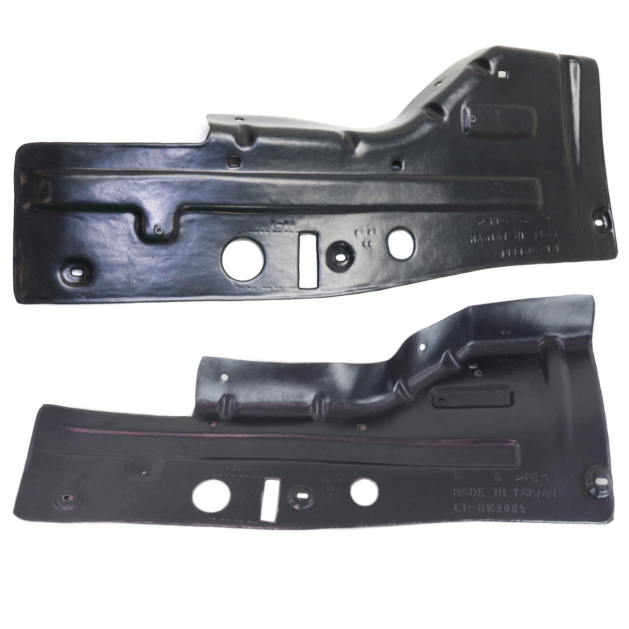 Engine Splash Shield Pair/Set for 2011-2012 Buick Lacrosse/Regal, Right (Passenger) and Left (Driver) Under Cover, Excluding Diesel Model, Replacement