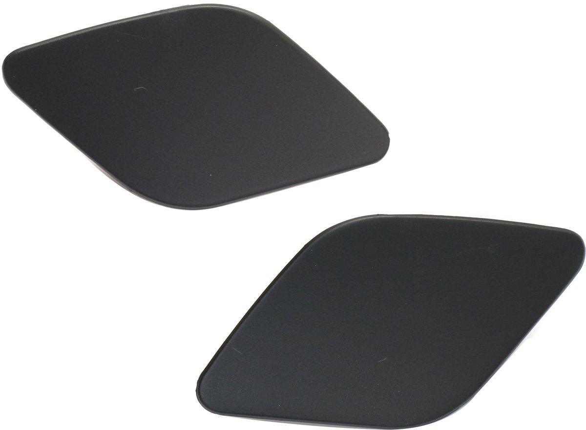 Headlight Washer Cover Pair/Set for BMW X6 (2008-2014) and X5 M Models Only (2011-2013), Primed (Ready to Paint), Right (Passenger) and Left (Driver) Side Replacement