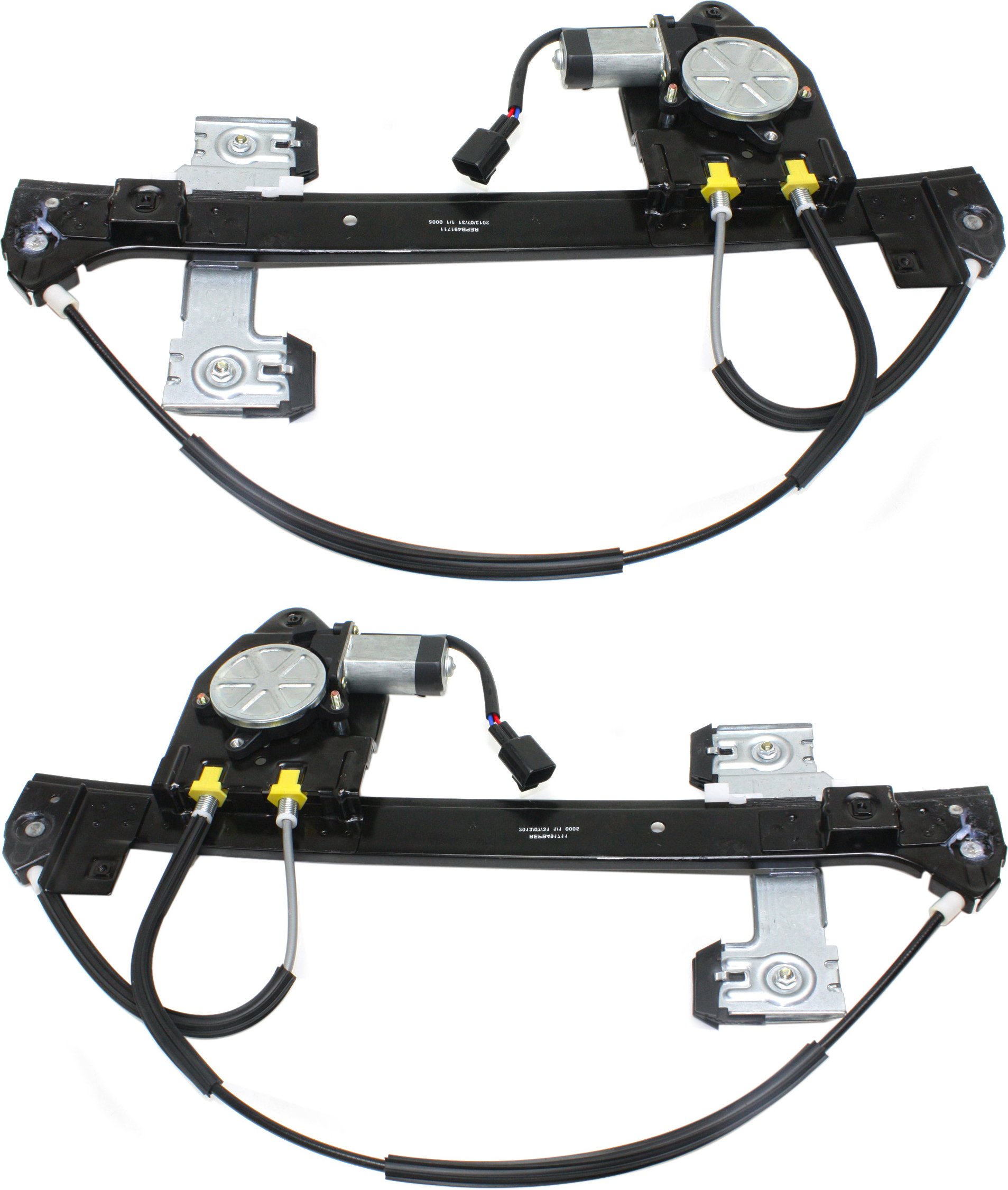 Rear Window Regulator for 2002-2009 Buick Envoy/Trailblazer, Right (Passenger) and Left (Driver) Pair/Set of 2, Replacement Set